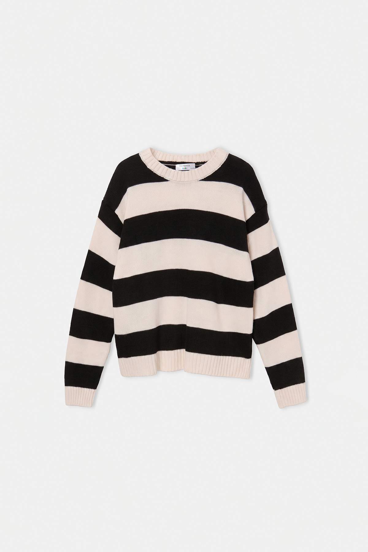 Boys' Striped Crew-Neck Knit Jumper