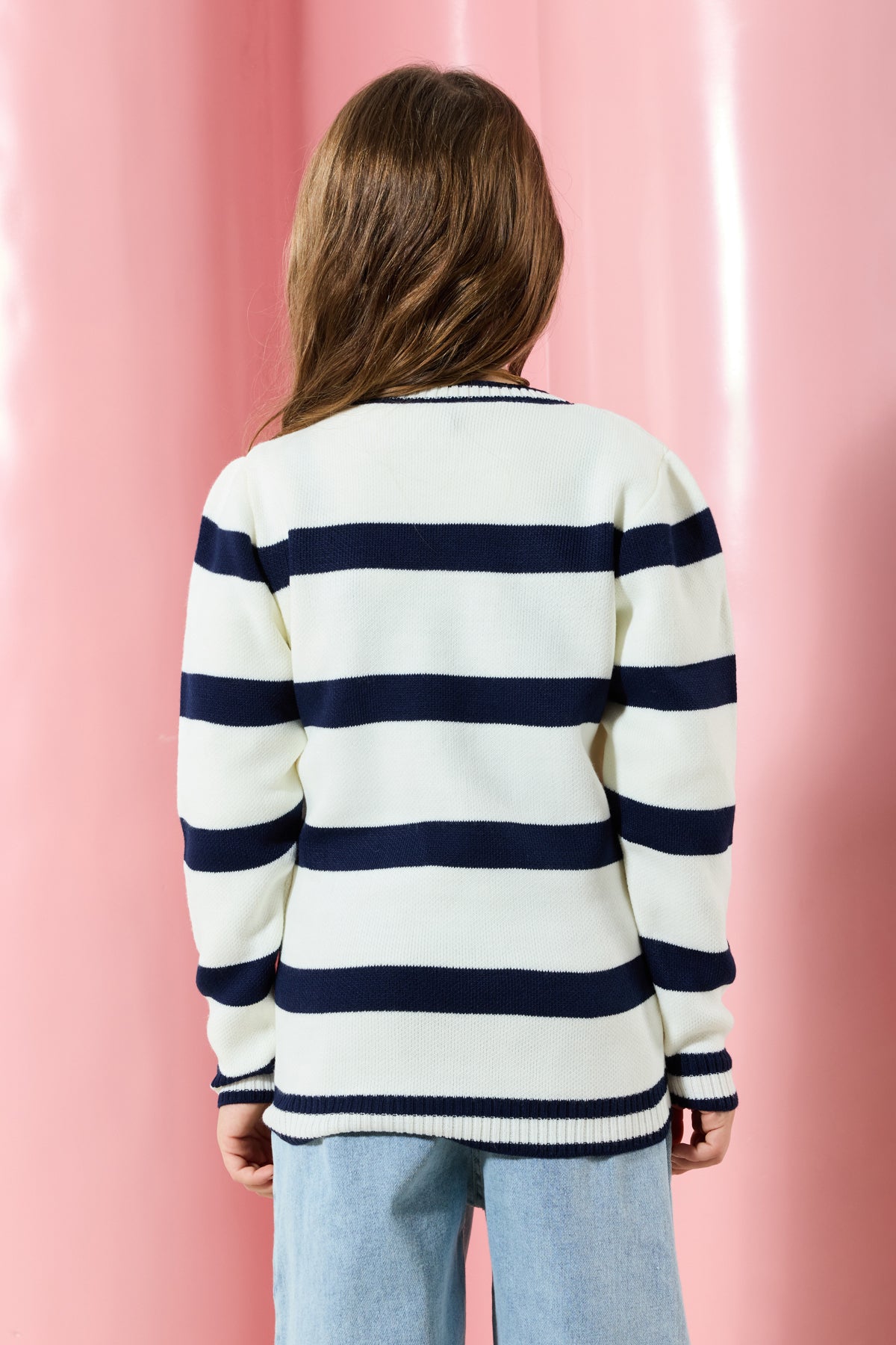 Kids' Navy Striped Mini Me Jumper