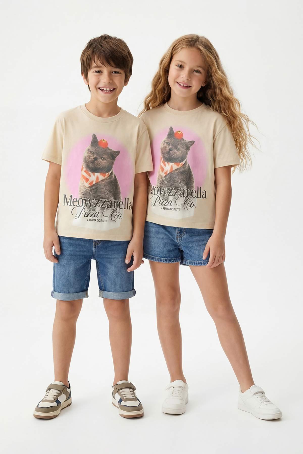 Kids' Cat-Print T-Shirt