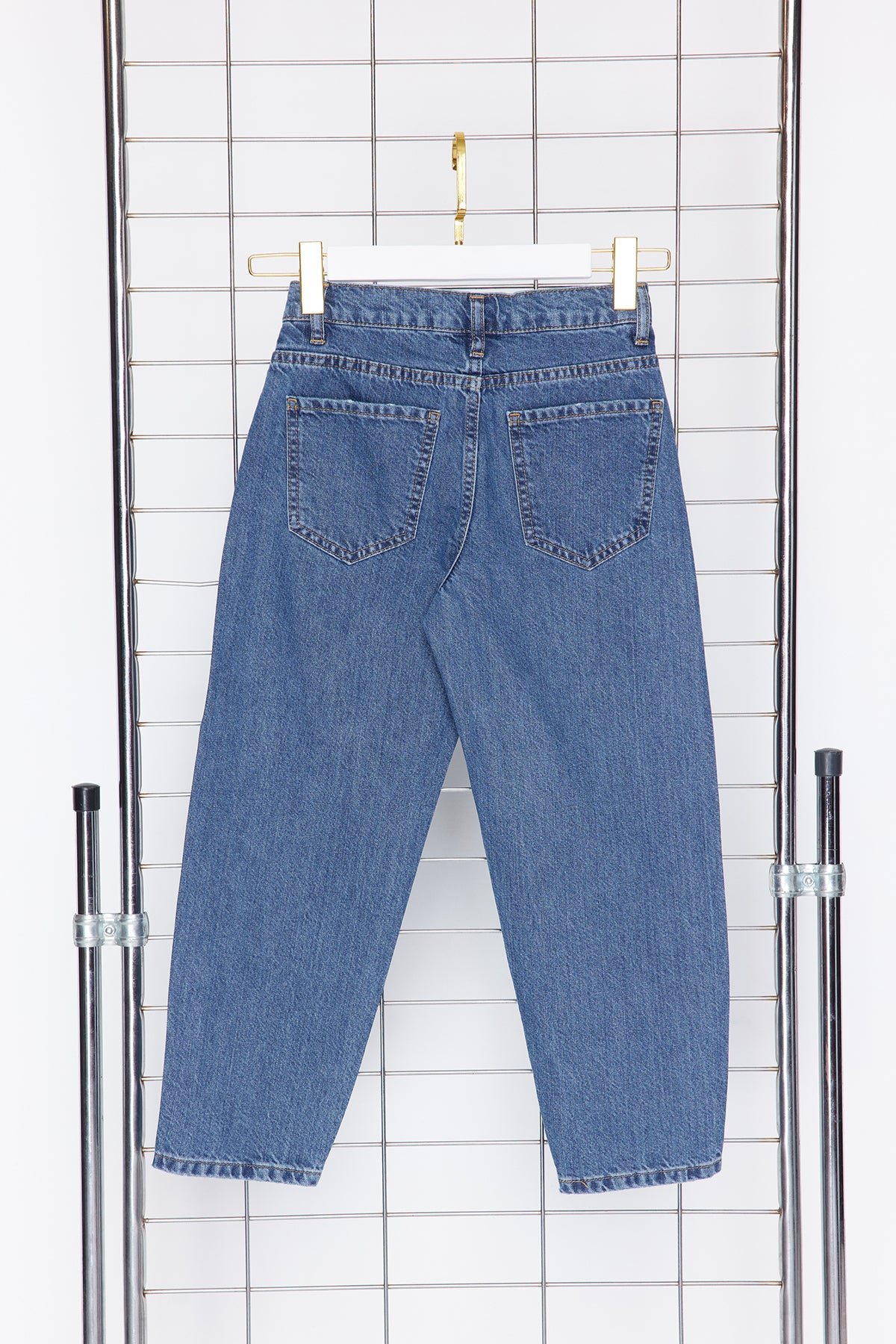 Boys' Baggy Cotton Jeans with Adjustable Waist