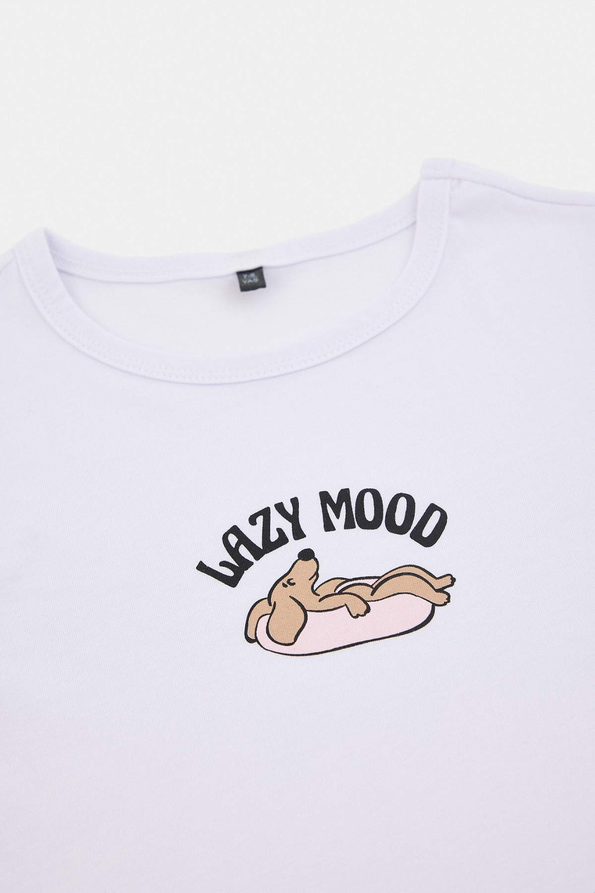 Girls' Blue Slogan T-Shirt & Shorts Pyjama Set
