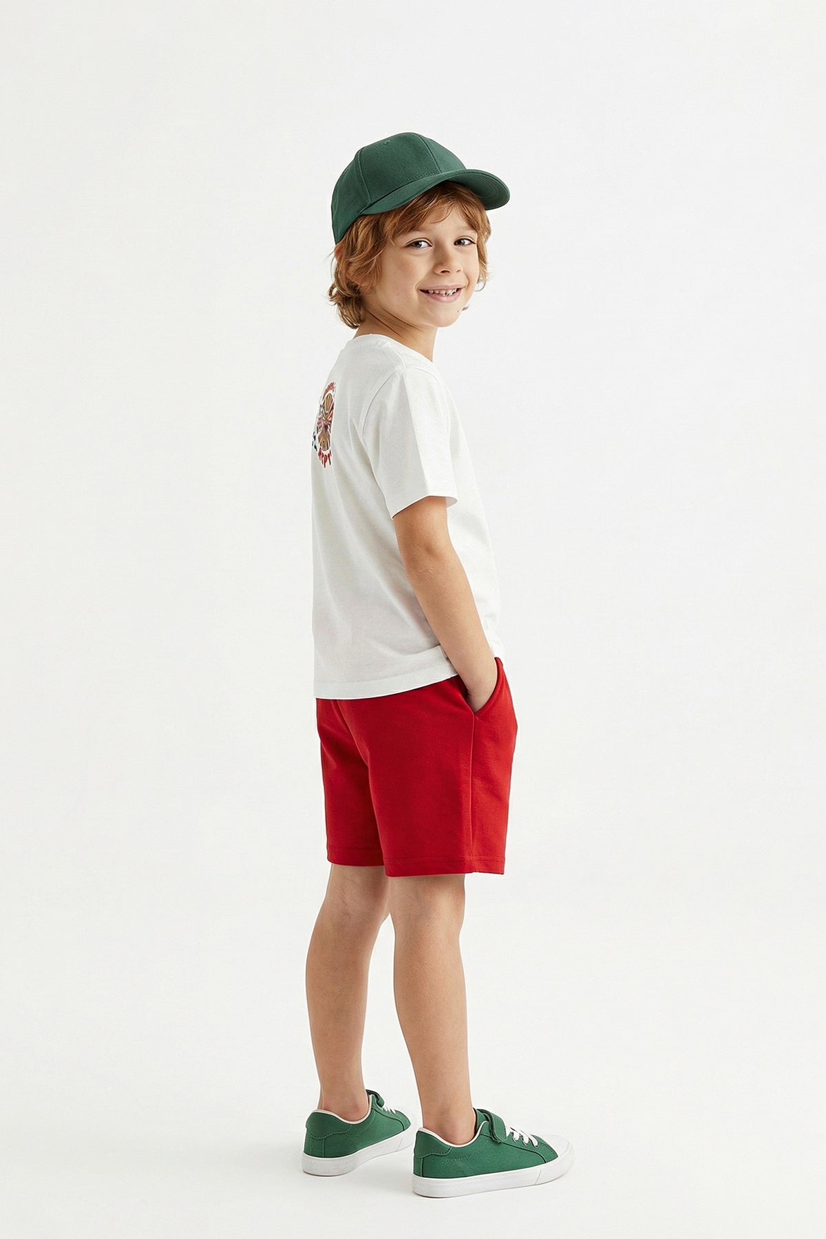 Kids' Ecru Detective Character T-Shirt & Shorts Set