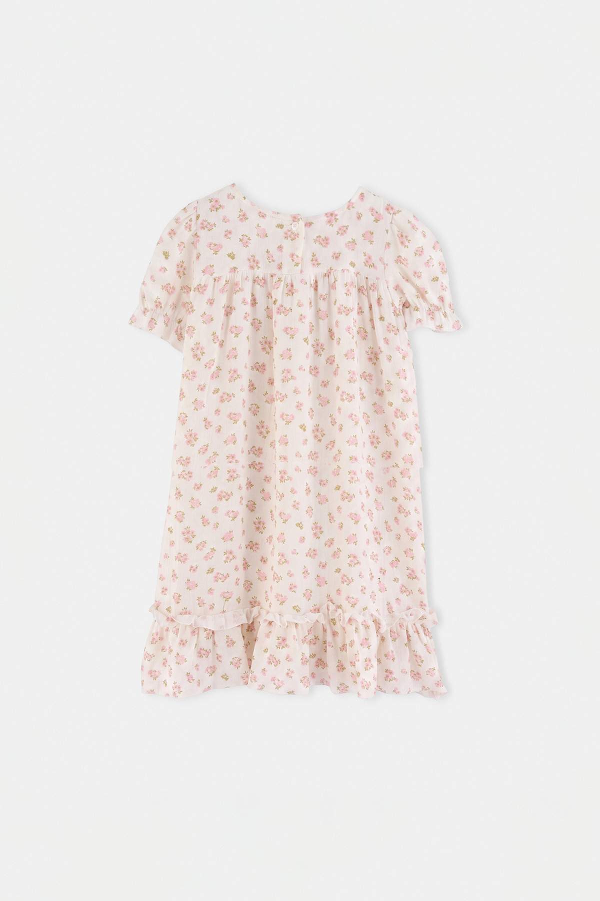 Girls' White Muslin Dress