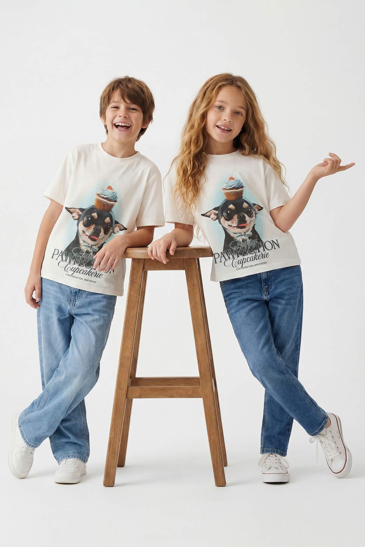 Kids' Cat-Print T-Shirt