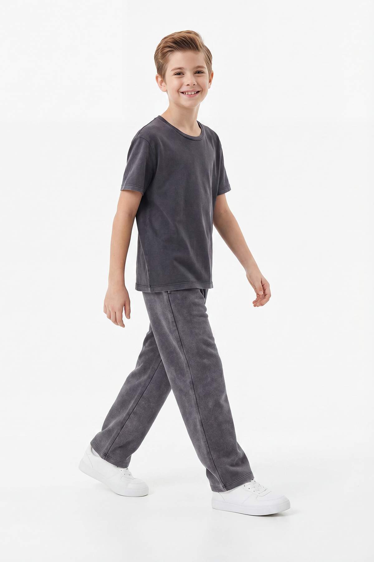 Boys' Washed T-Shirt & Trousers Set