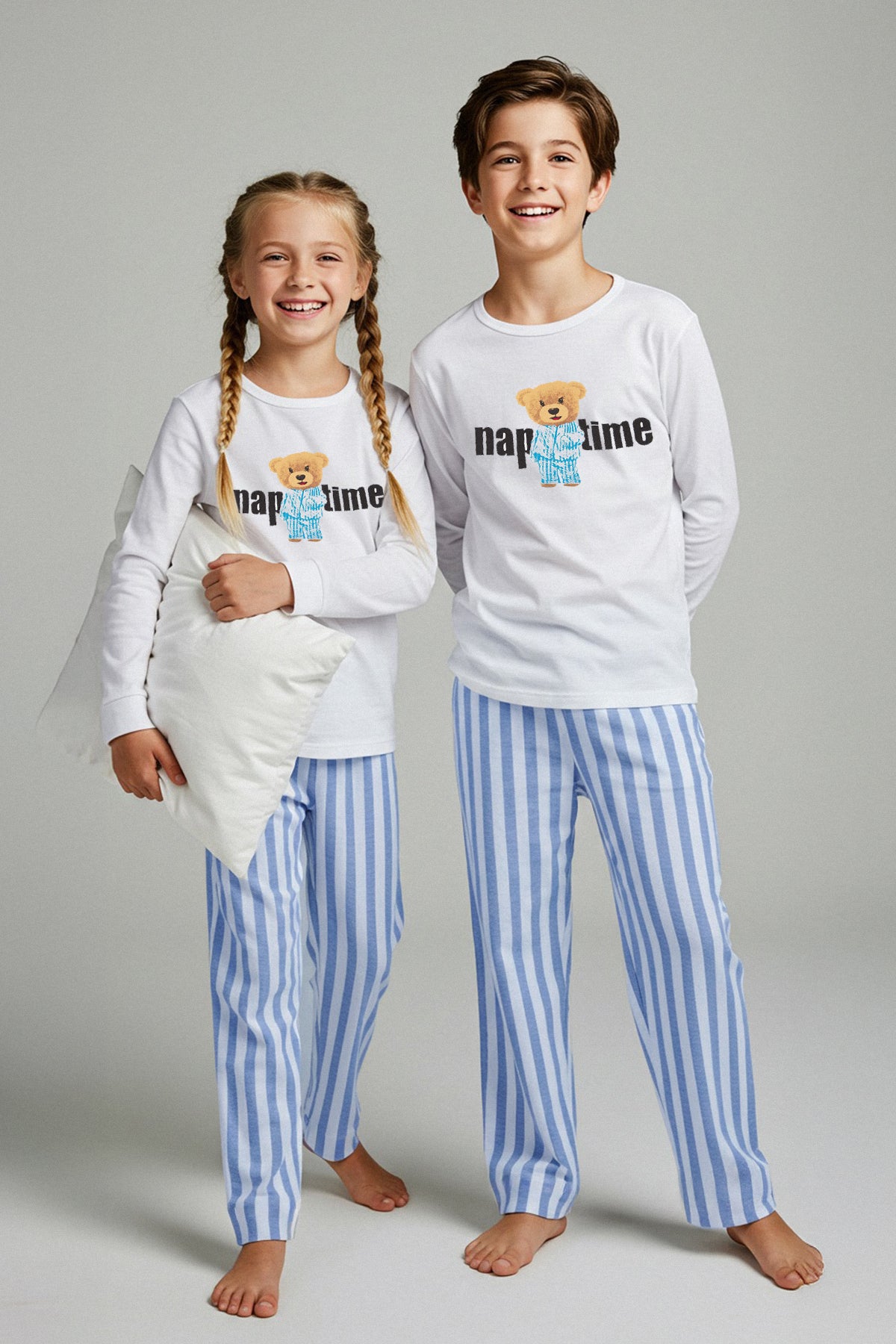 Kids' Printed Cotton Pyjama Set