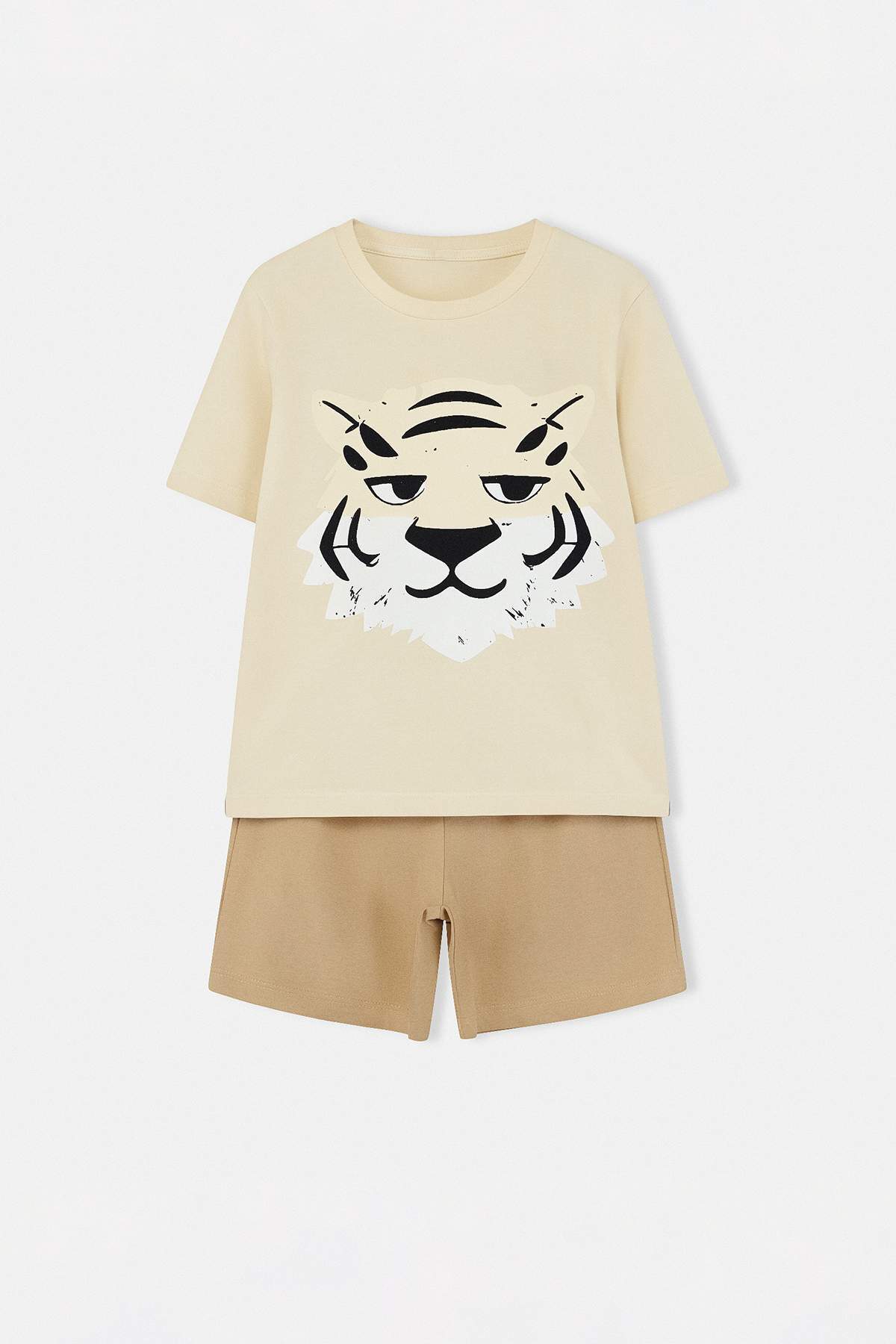 Boys' Beige Pyjama Set