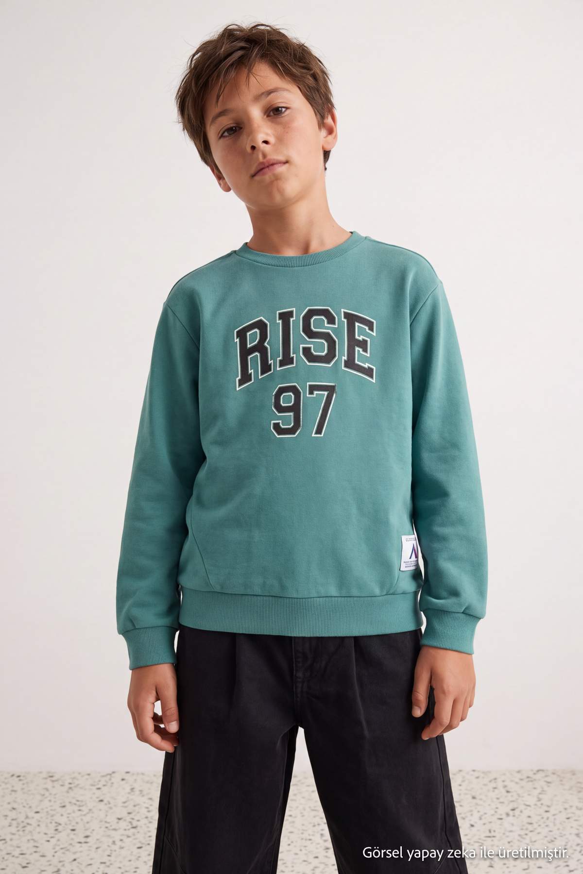 Boys' Mint Number-Print Sweatshirt