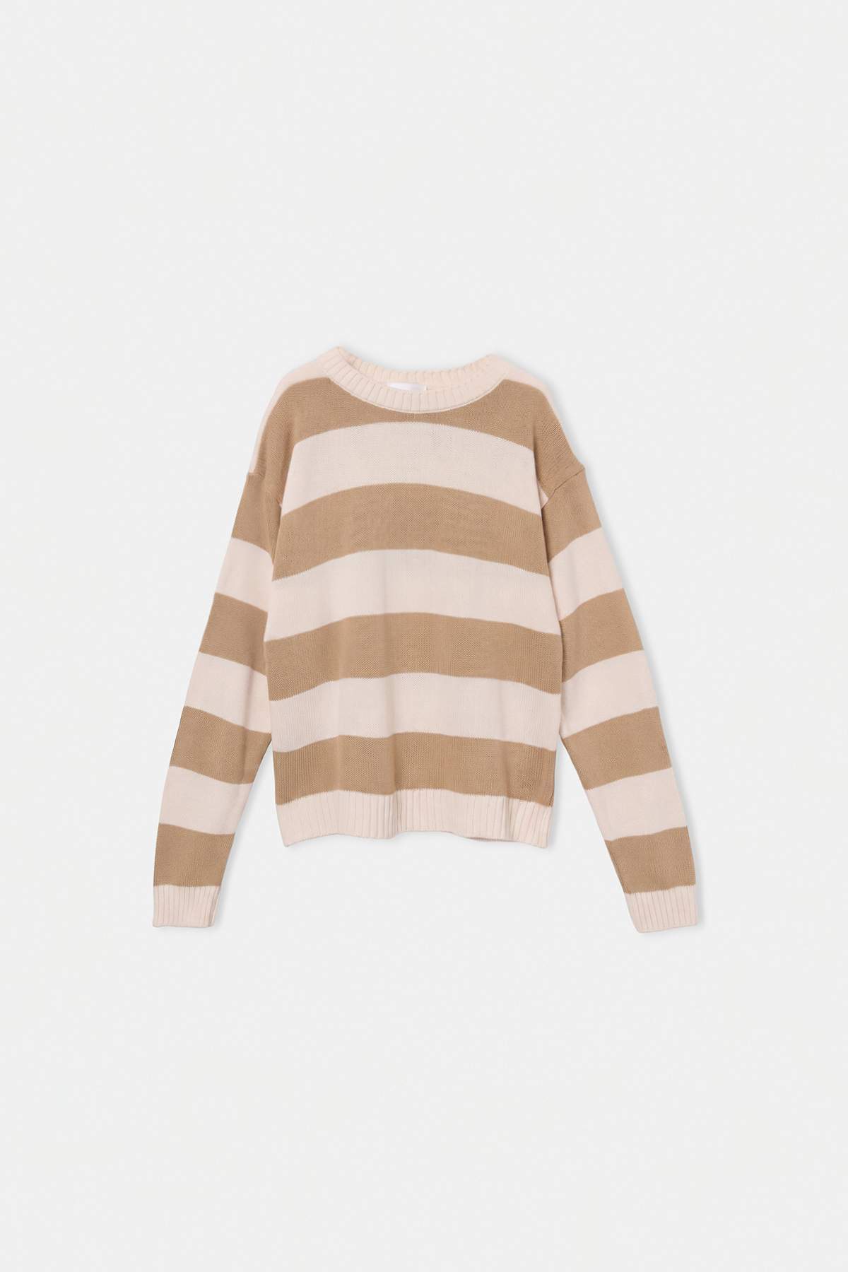 Boys' Striped Crew-Neck Knit Jumper