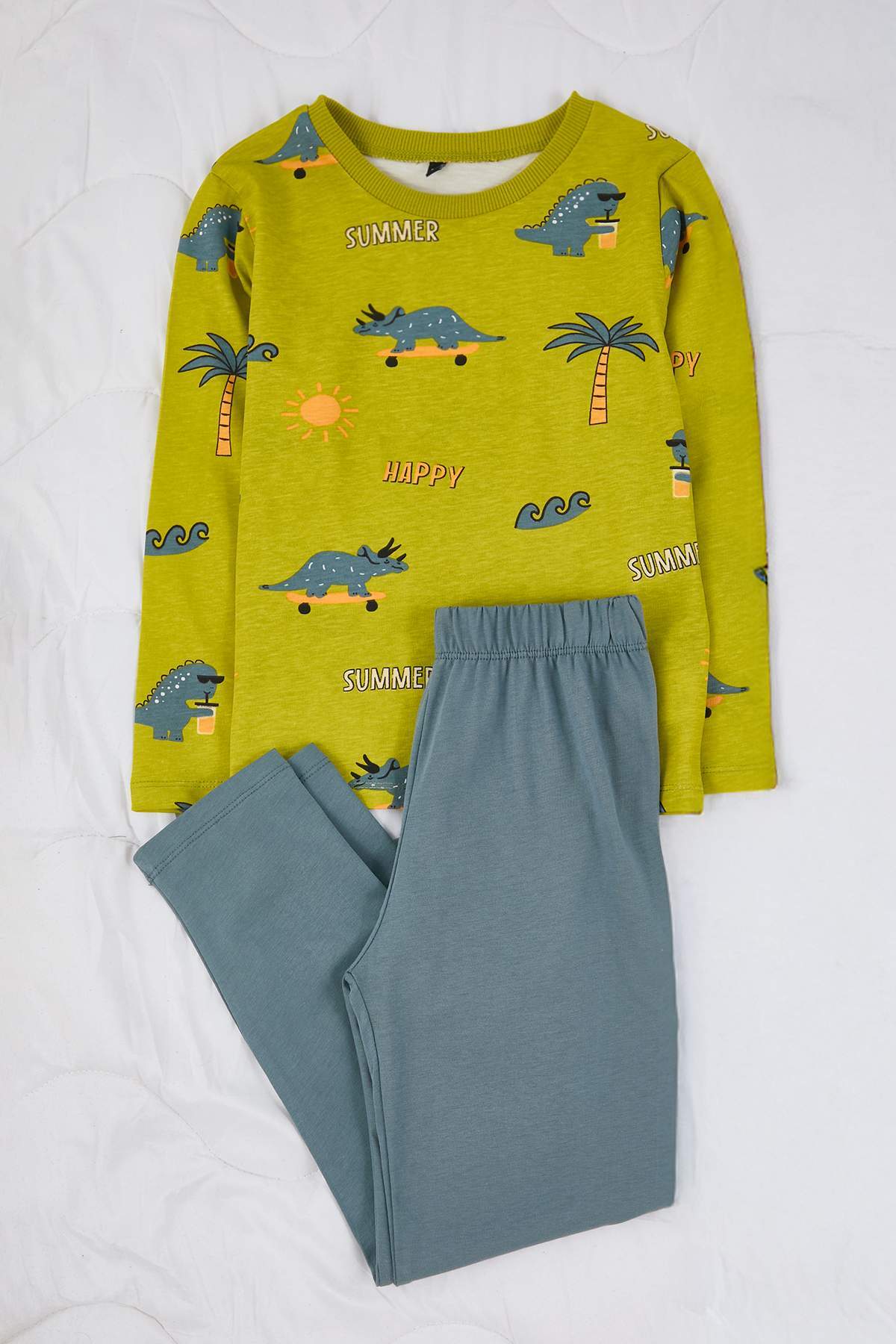 Boys' Multicolour 4-Piece Printed Pyjama Set