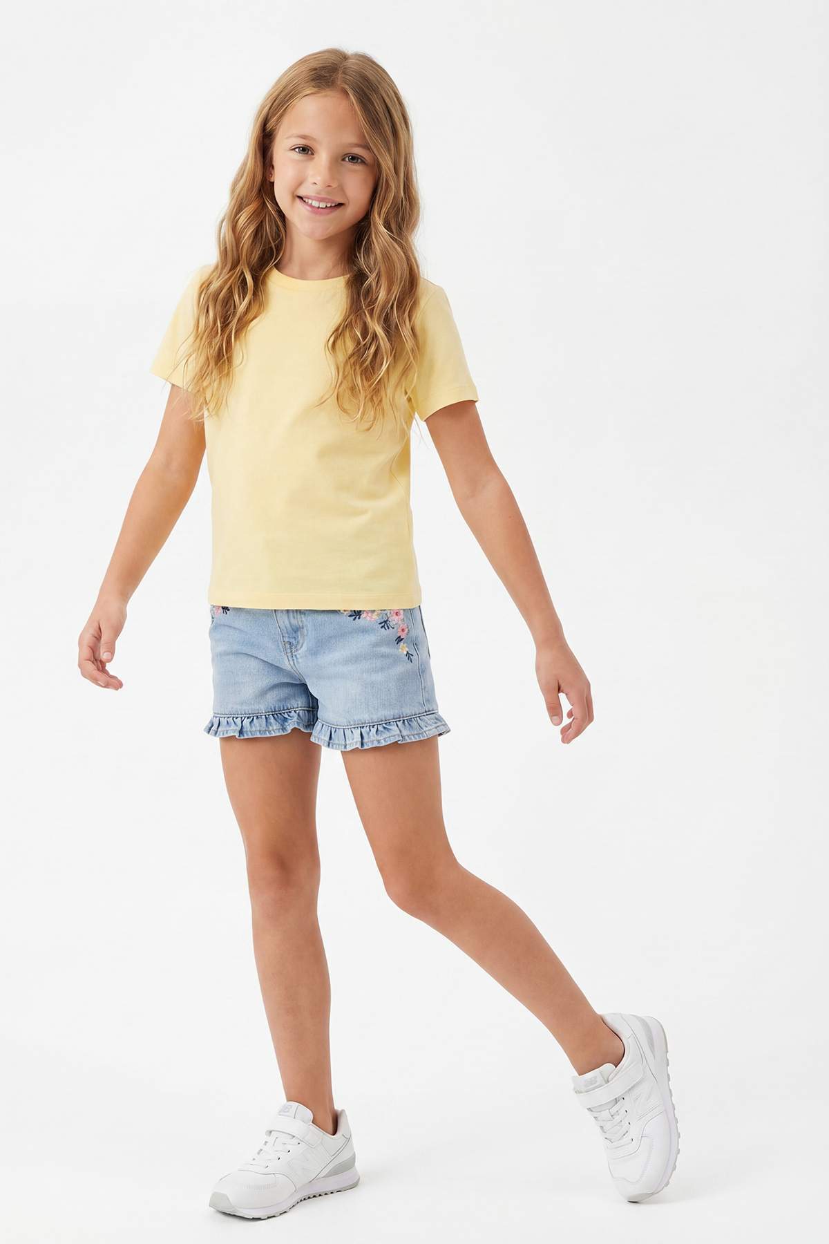 Girls' Yellow & Pink Printed T-Shirt 2-Pack