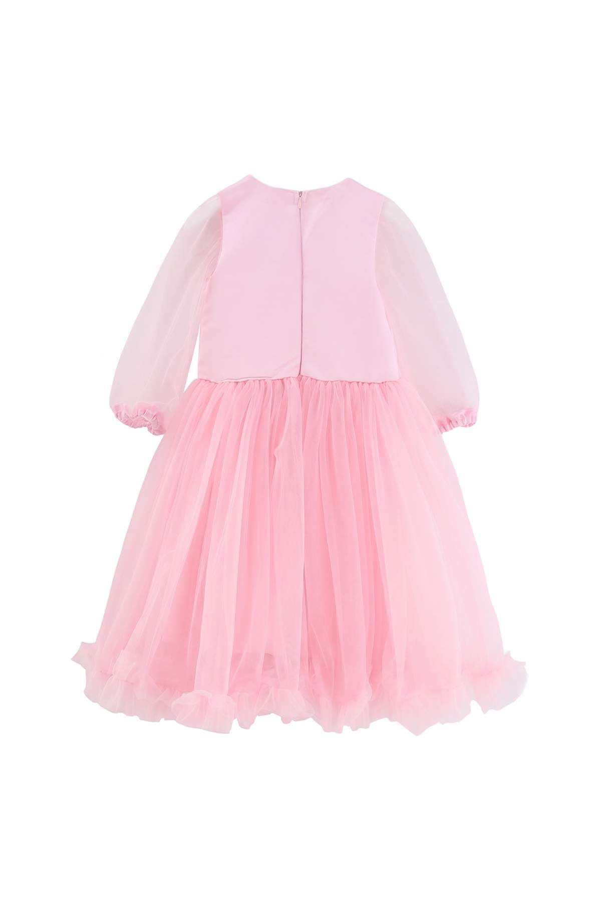 Girls' Pink Tulle Party Dress