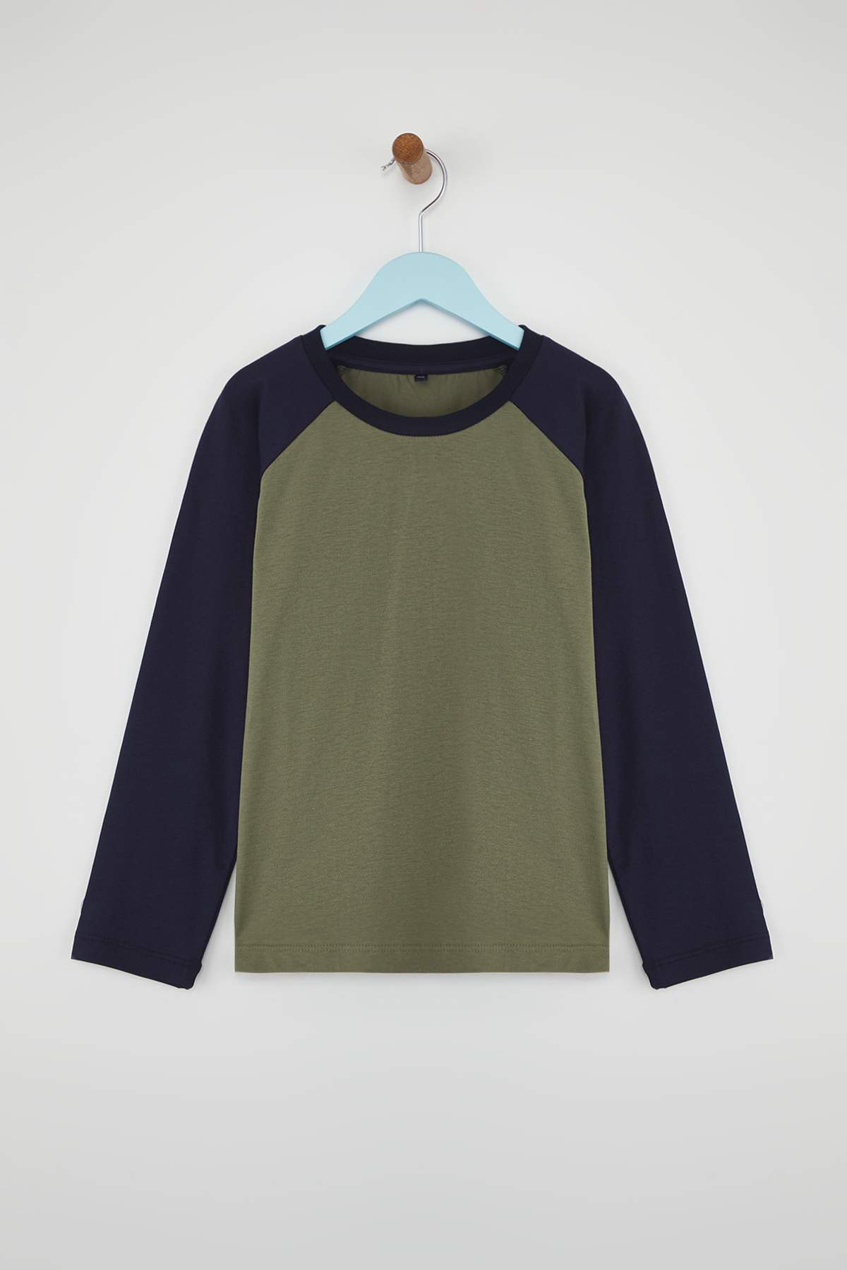 Boys' Navy, Green & Ecru 3-Pack Basic Cotton T-Shirts