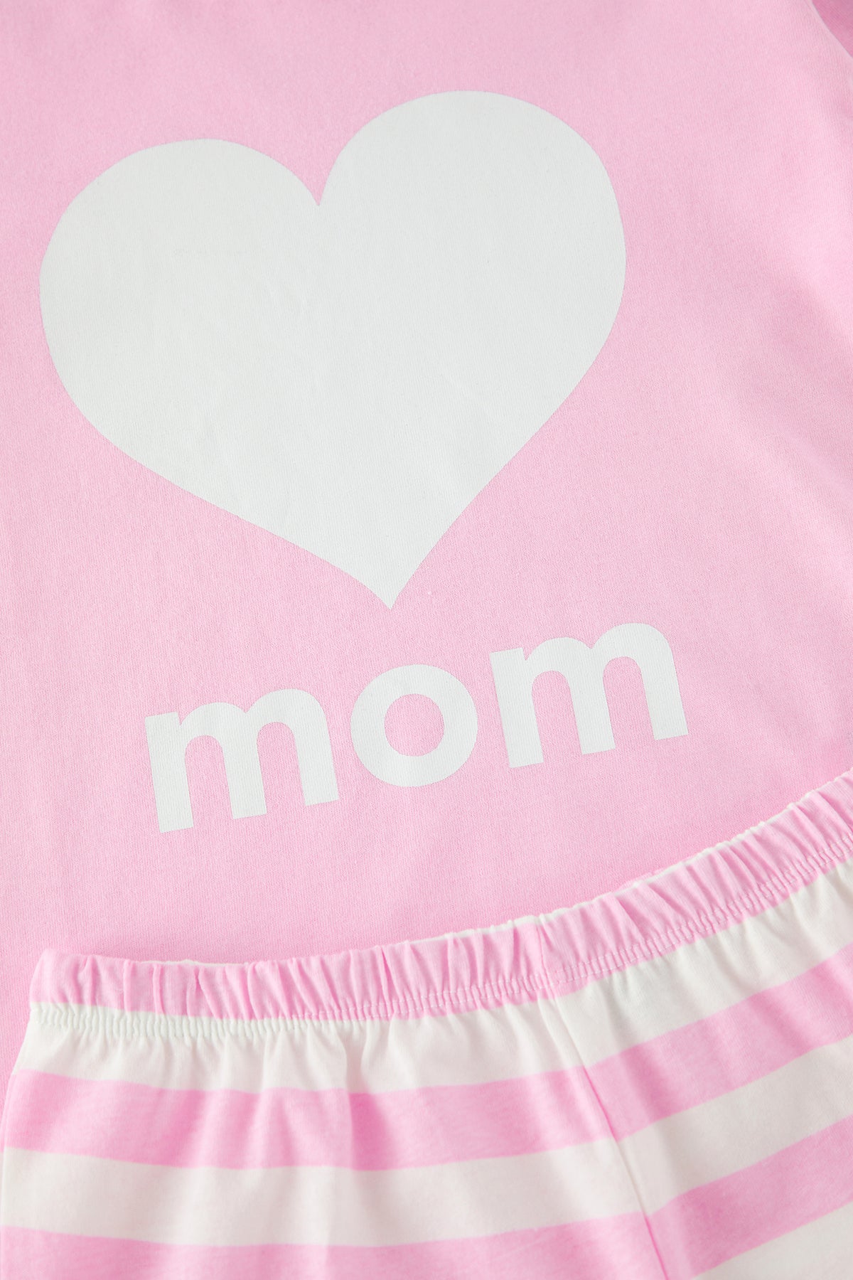 Girls' Pink Cotton Mini Me T-Shirt & Shorts Pyjama Set