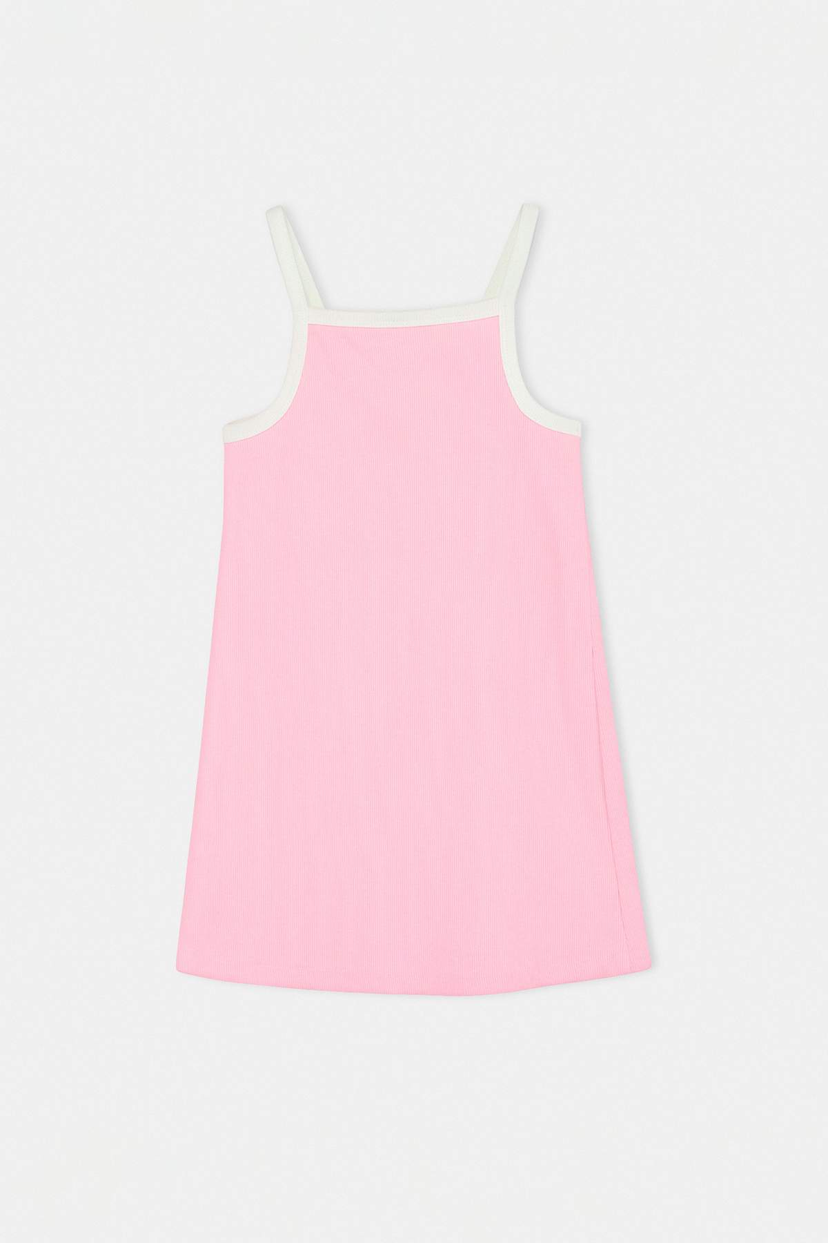 Girls' Pink Strappy Jersey Dress