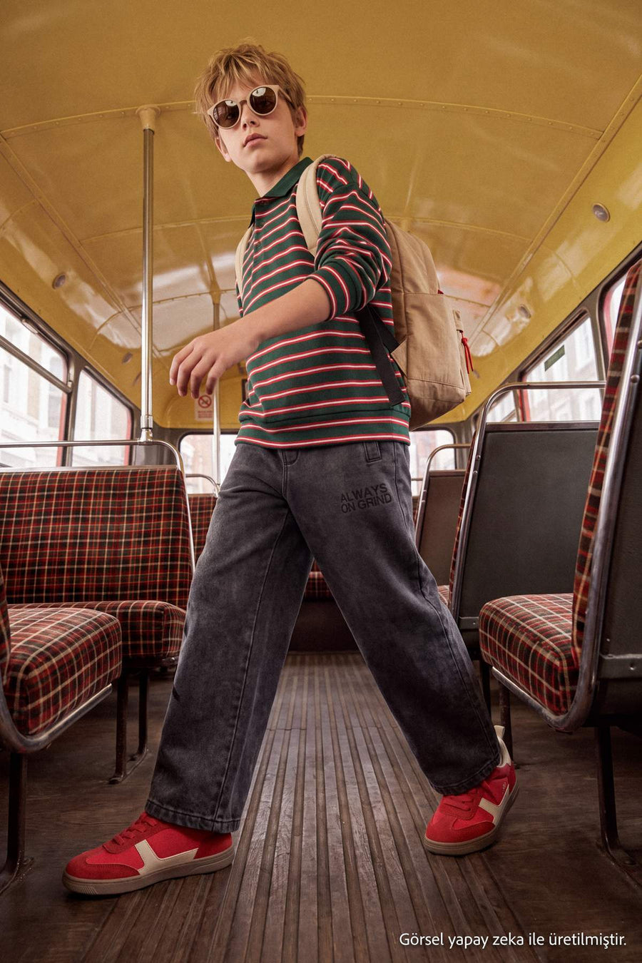 Boys' Striped Polo Shirt