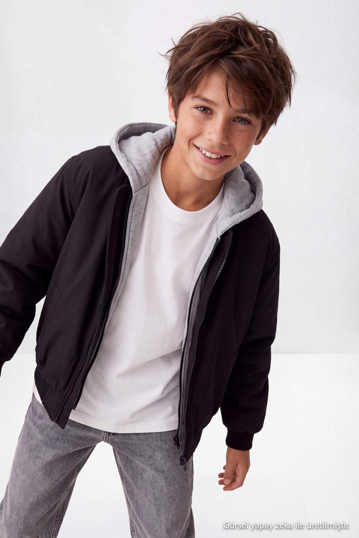 Boys' Black Coat