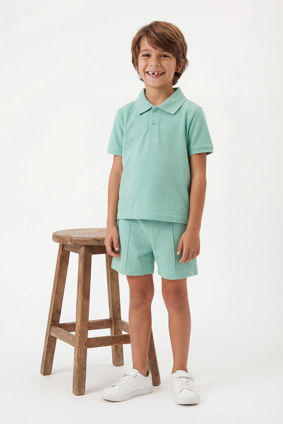 Boys' Polo Shirt & Shorts Set