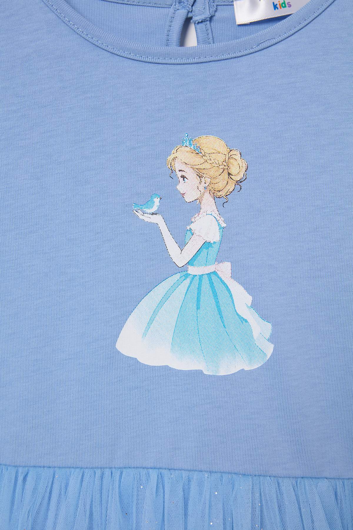 Girls' Light Blue Tutu Mini Dress