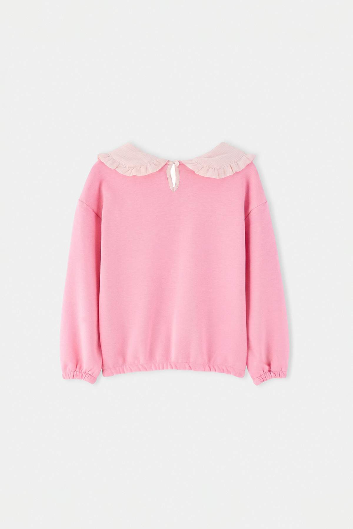 Girls' Cotton Peter Pan Collar Sweatshirt