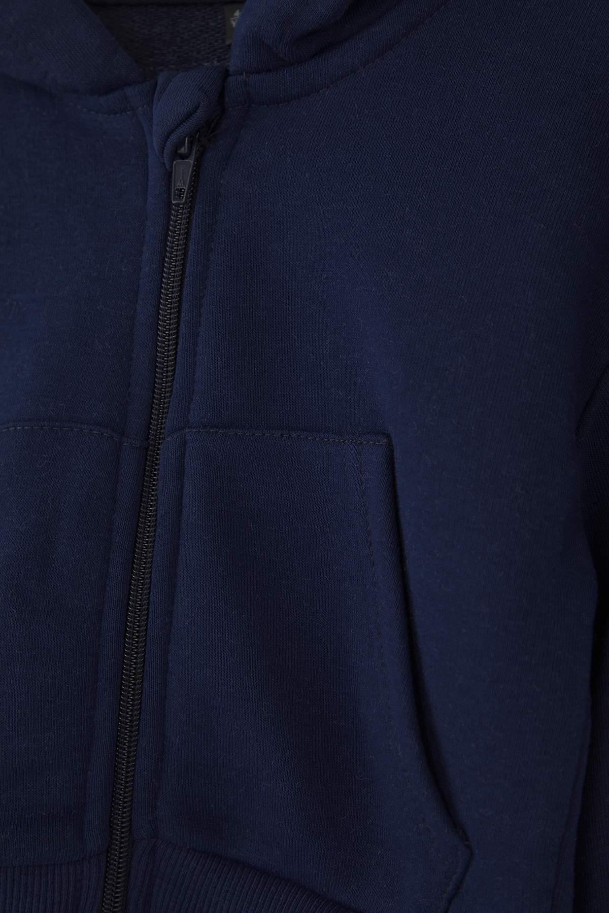 Girls' Cropped Hooded Zip Cardigan