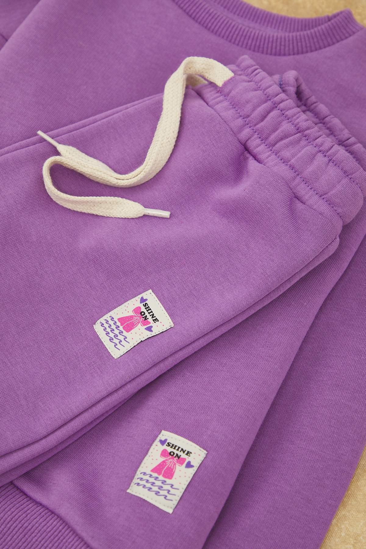 Girls' Green Basic Sweatshirt & Jogger Set
