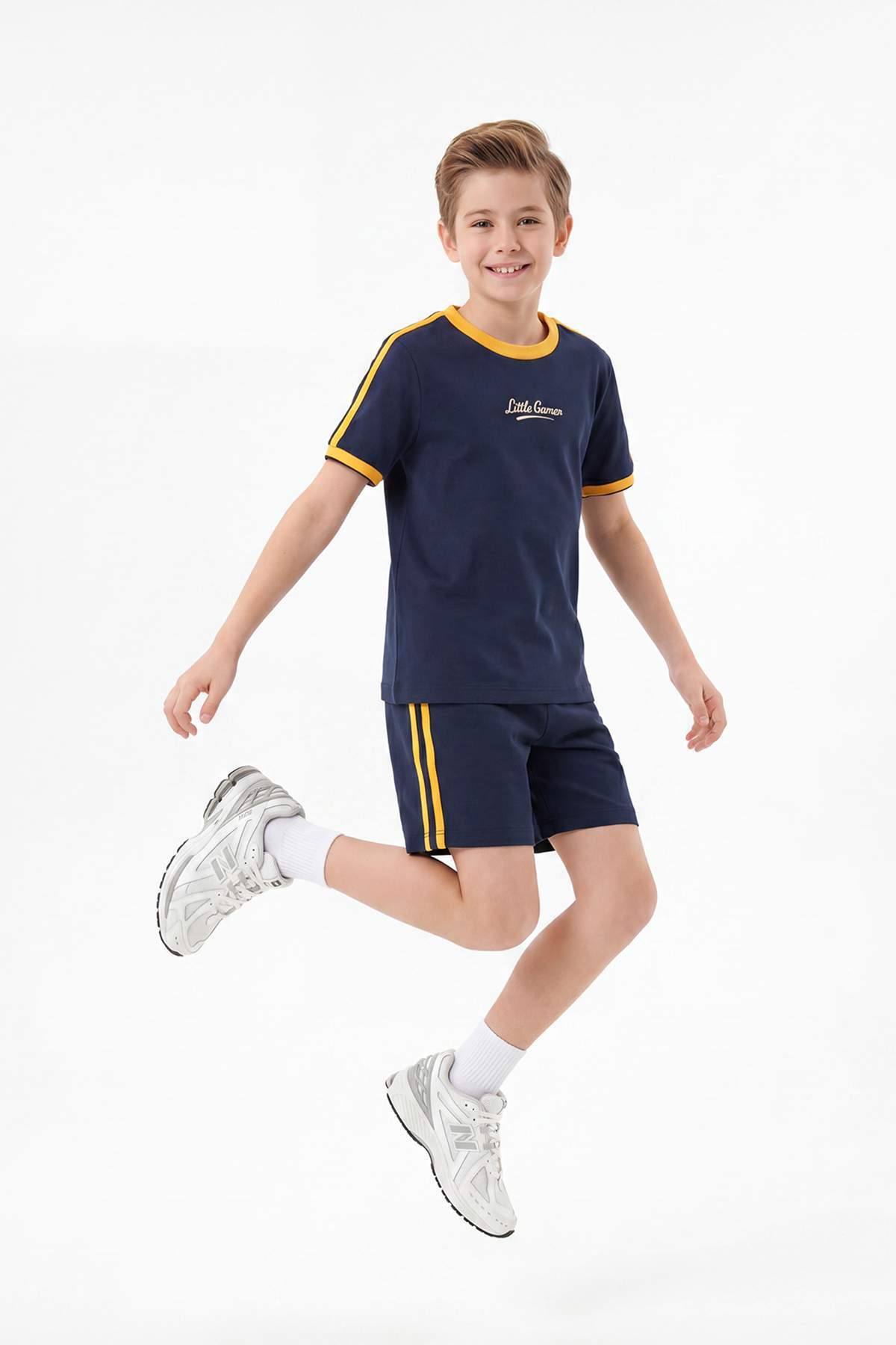 Boys' Navy Sport-Theme Two-Piece Set