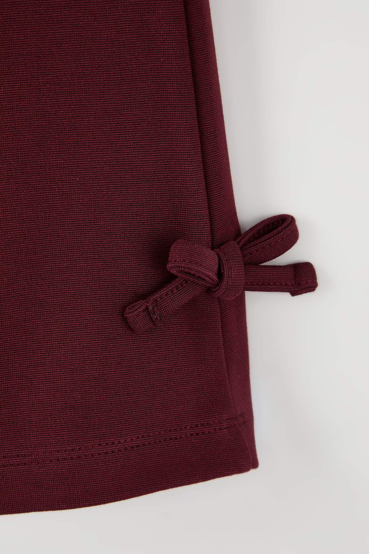 Girls' Navy Ribbon-Detail Knit Trousers