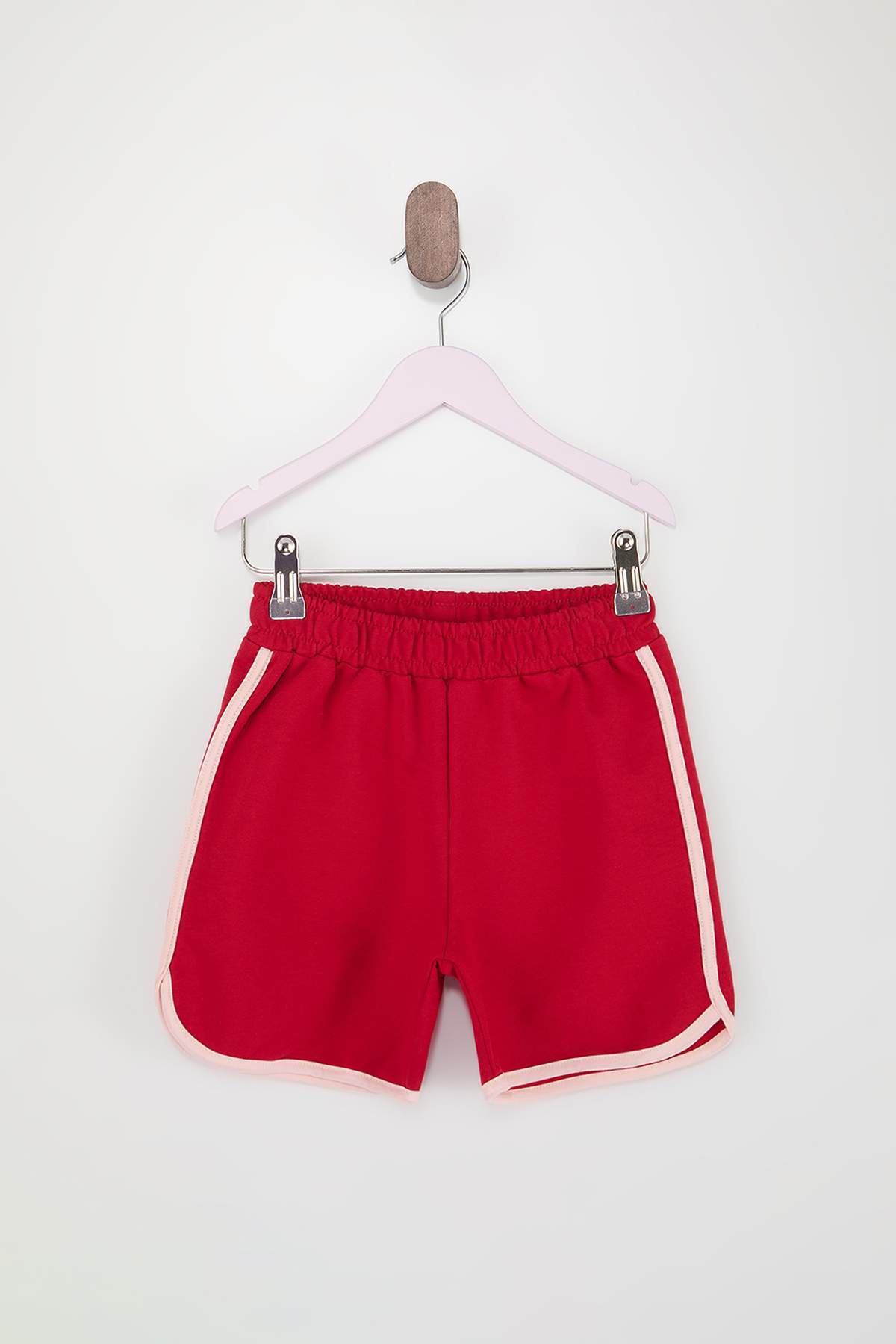 Girls' Piped Cotton Shorts 2-Pack