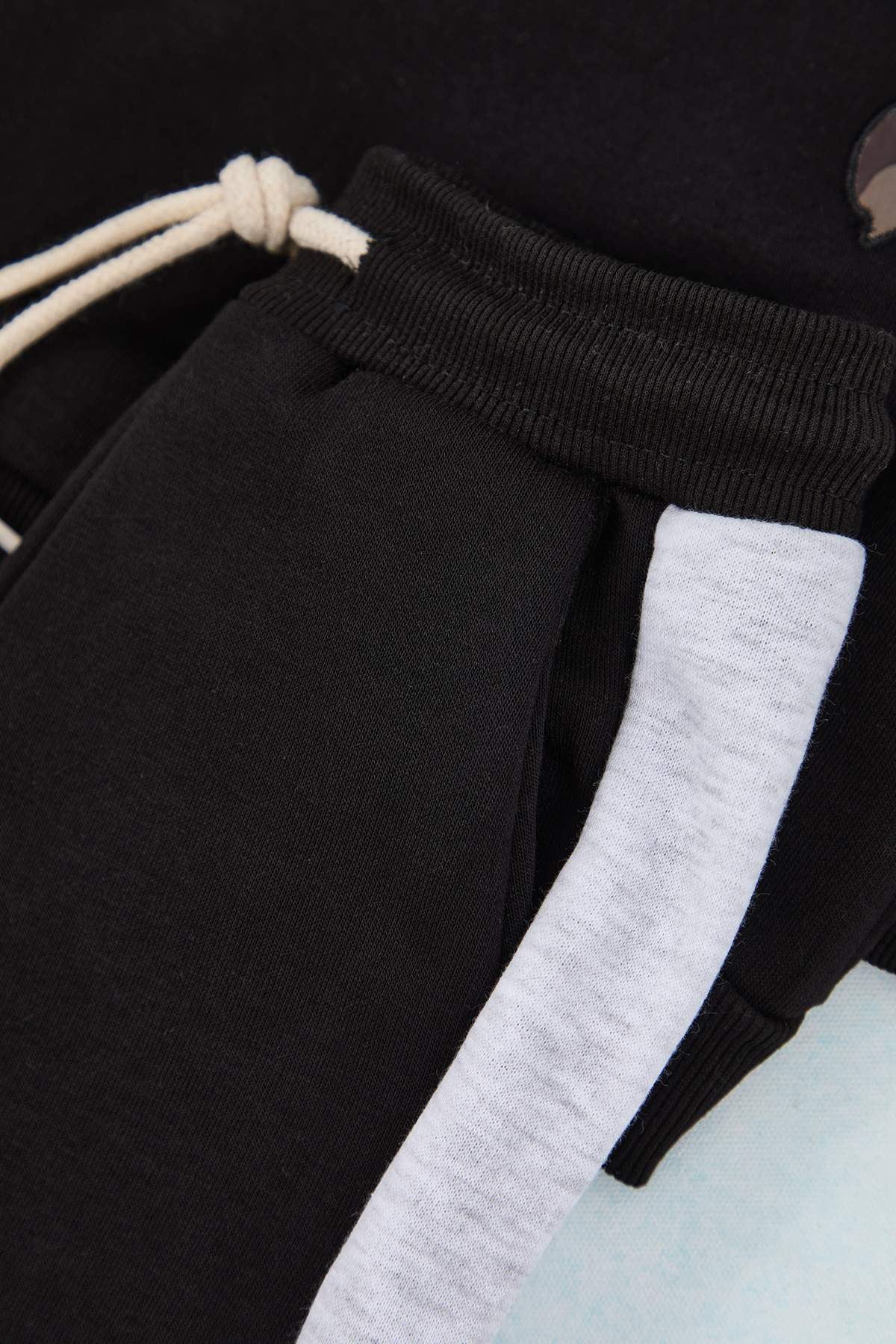 Boys' Black Animal-Print Oversized Hoodie & Jogger Set