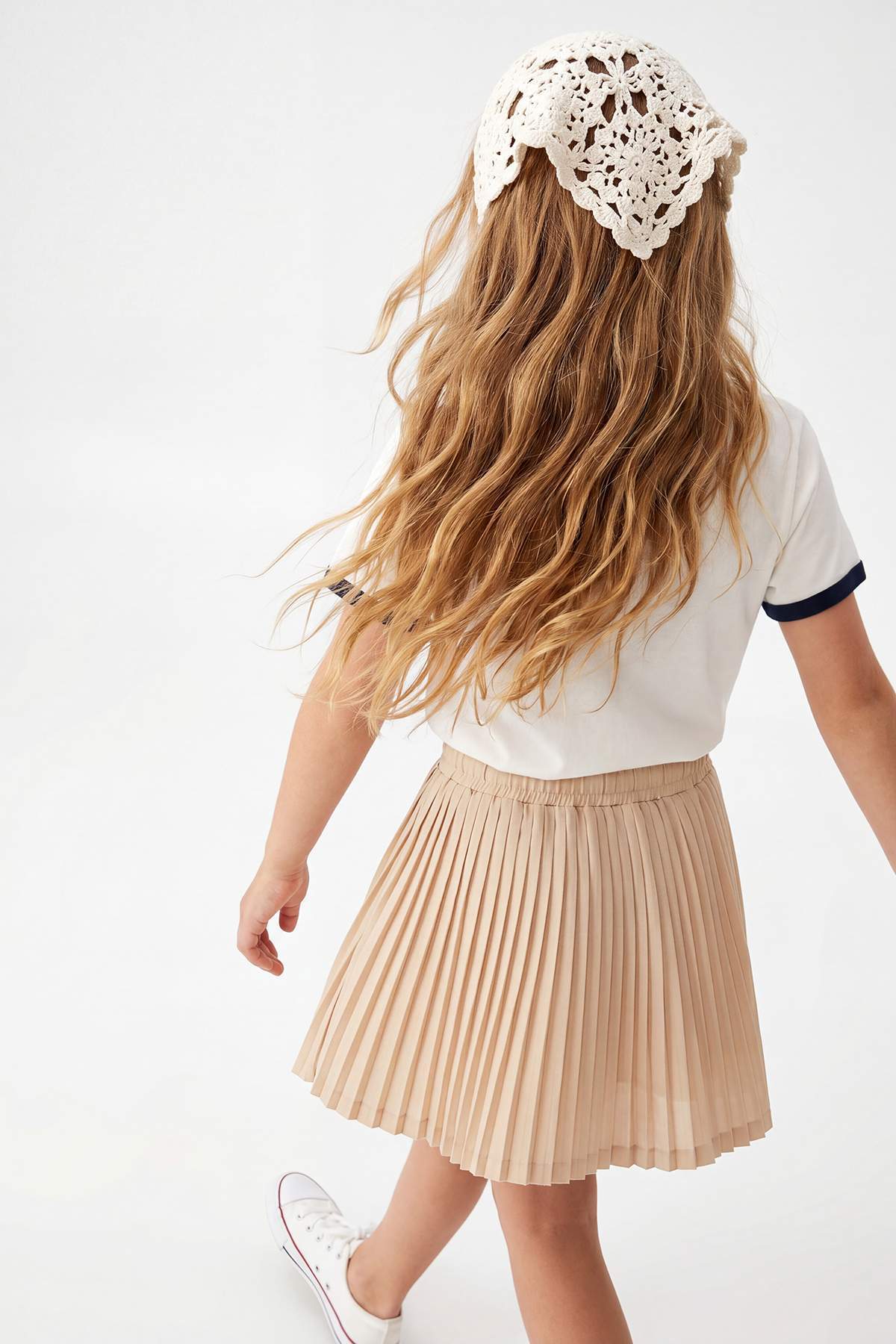 Girls' Stone Pleated Skater Skort