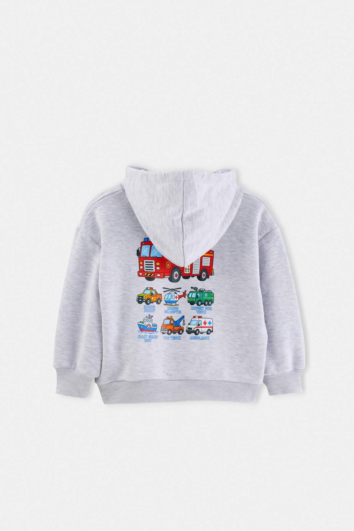 Boys' Car-Print Marl Hoodie