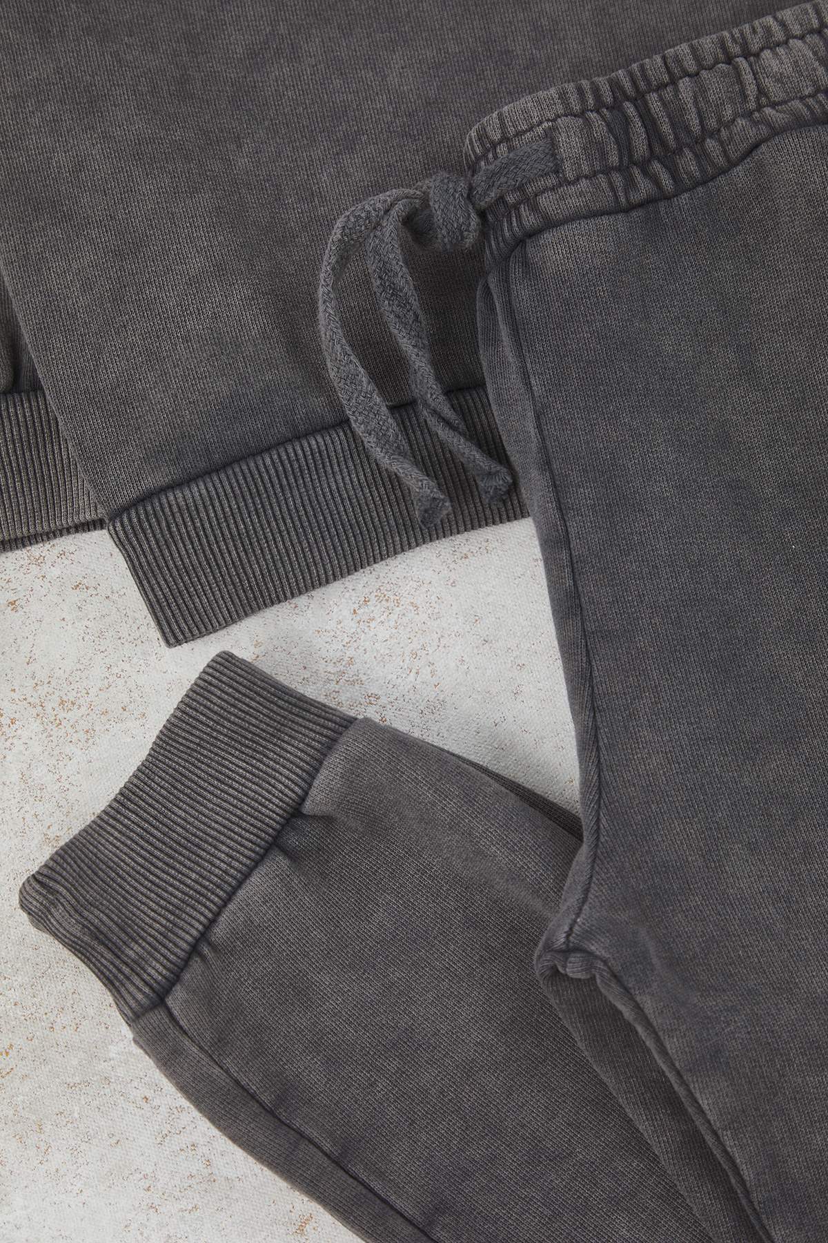 Kids' Washed-Effect Oversized Sweatshirt & Jogger Set