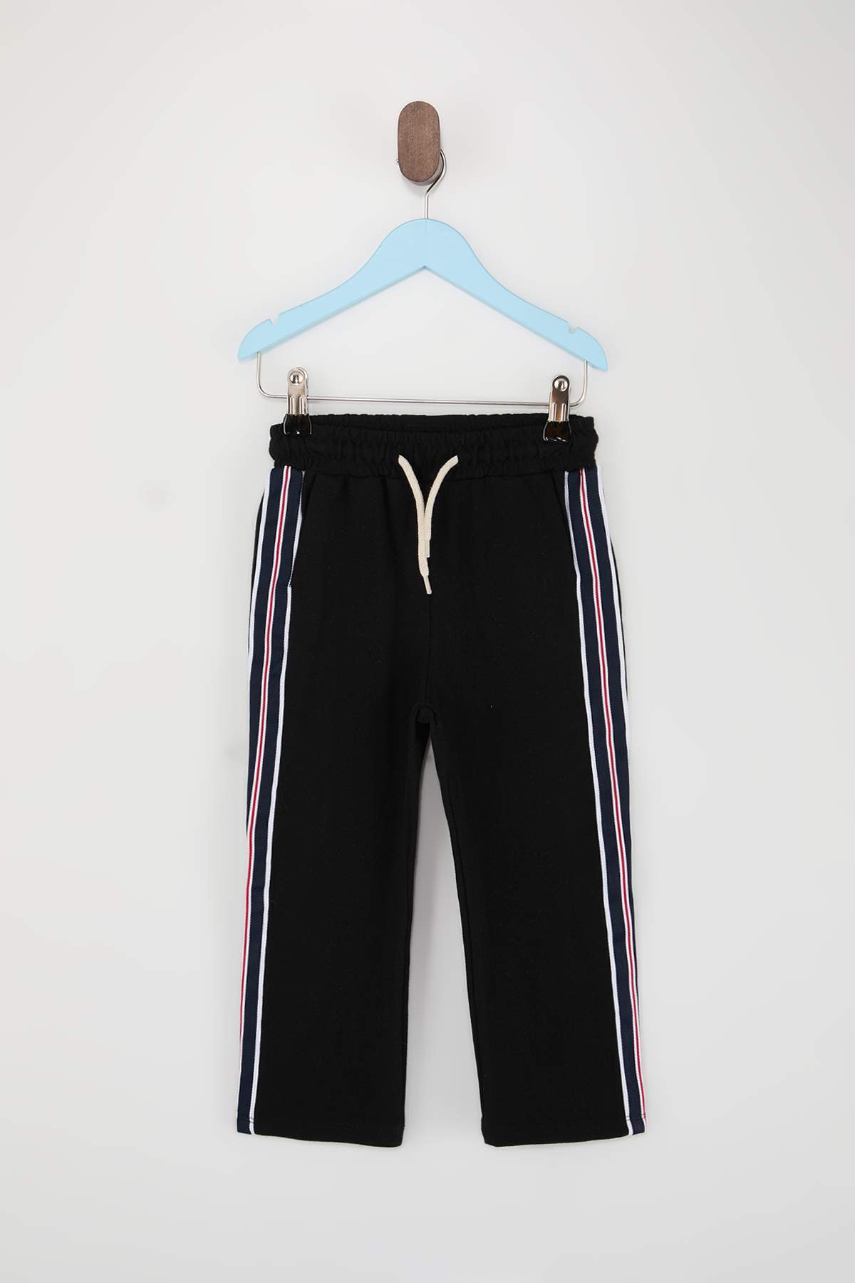 Boys' Ecru Polo & Striped Trousers Set