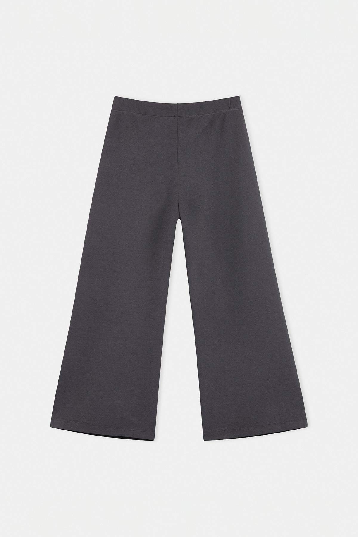 Girls' Navy Ribbon-Detail Knit Trousers