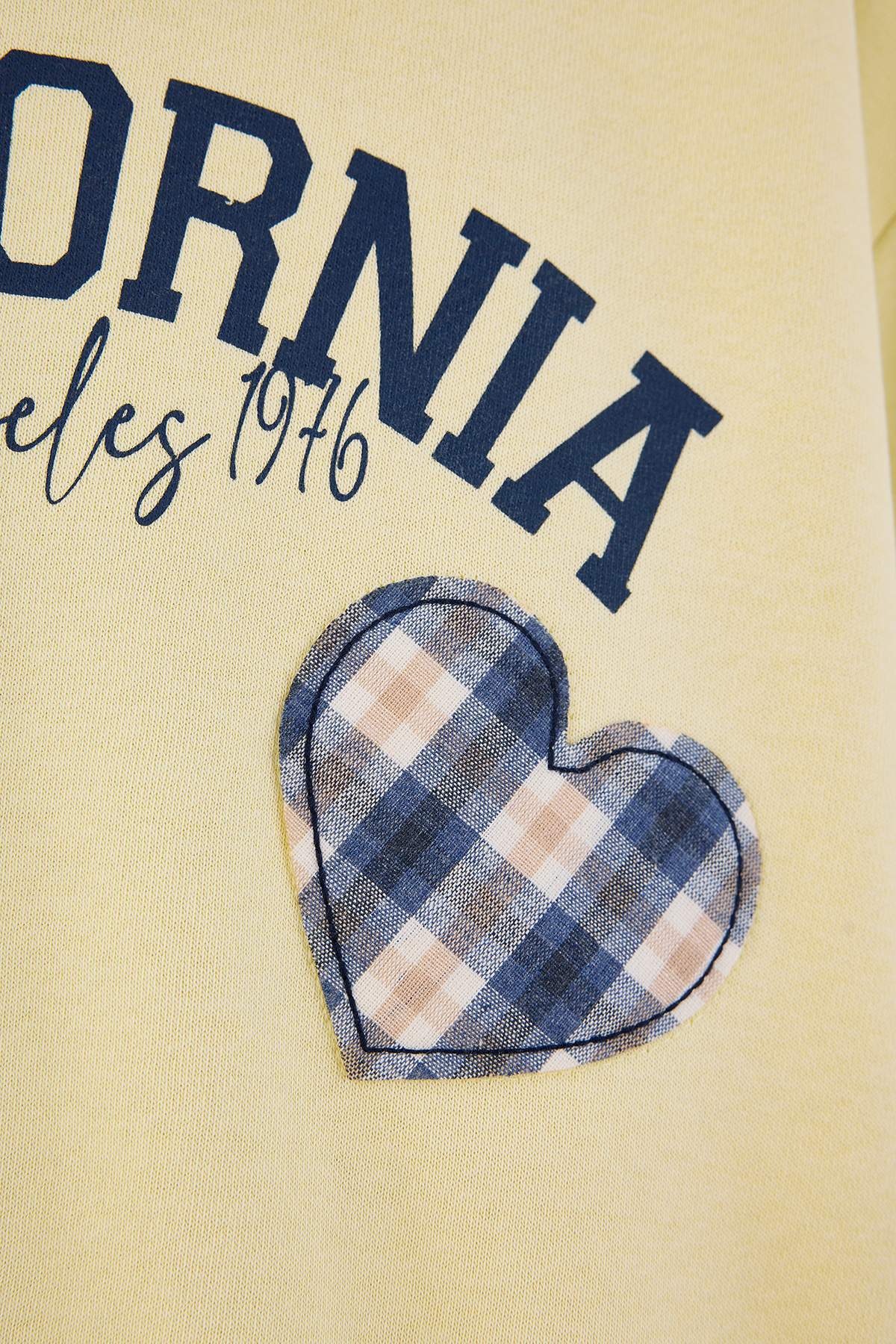 Girls' Navy Patch-Detail Crew-Neck Sweatshirt