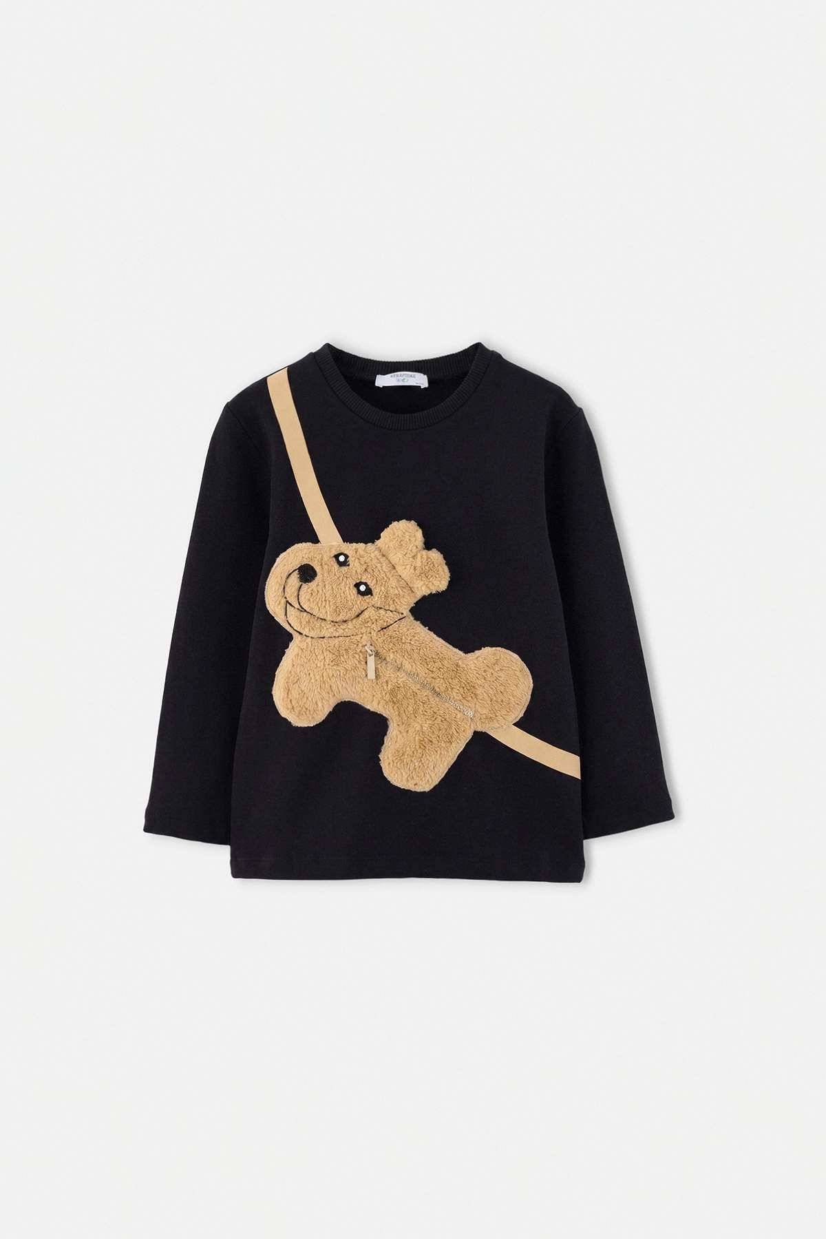 Kids' Crew-Neck Sweatshirt with Mini Bag