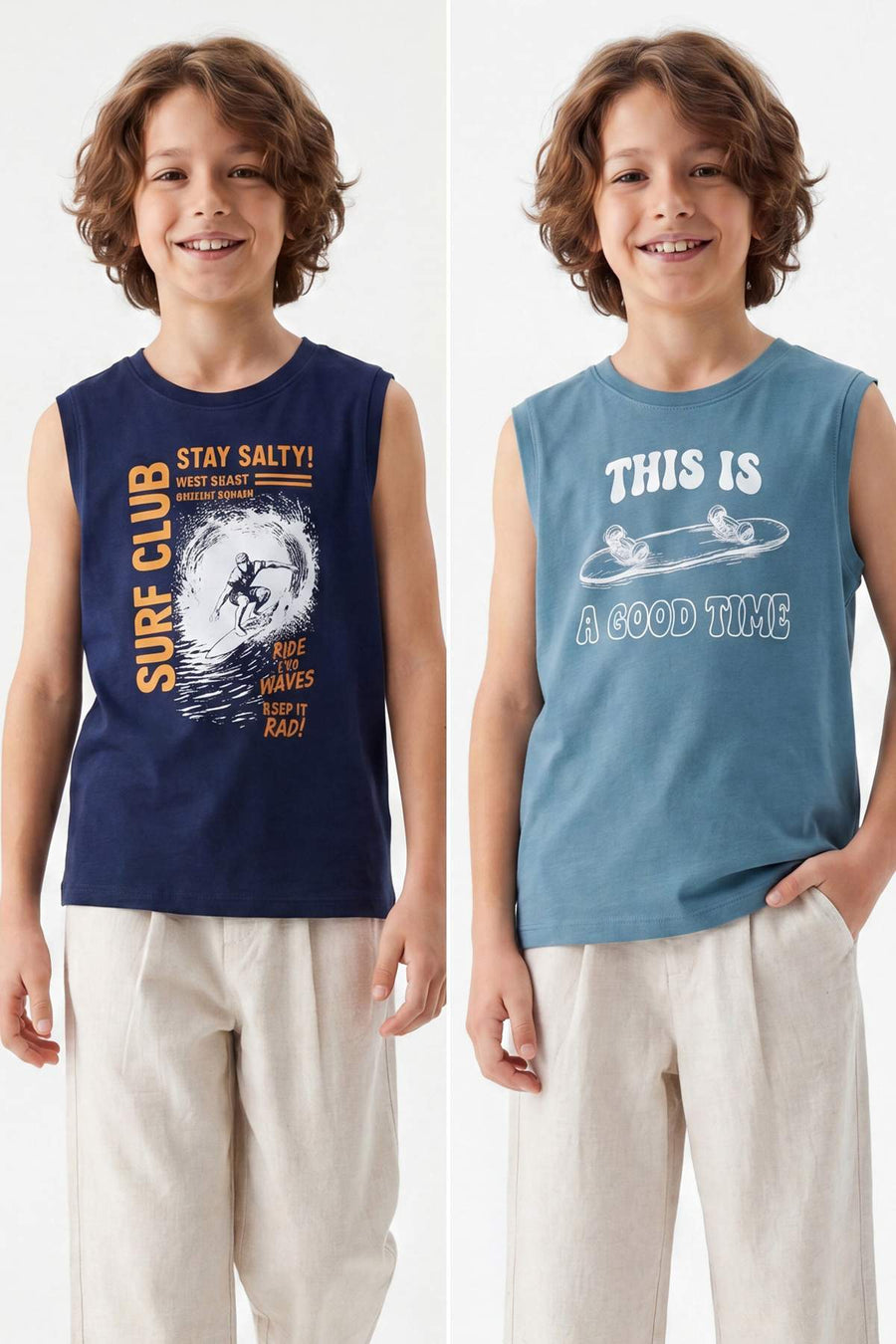 Boys' Navy & Blue Vest 2-Pack