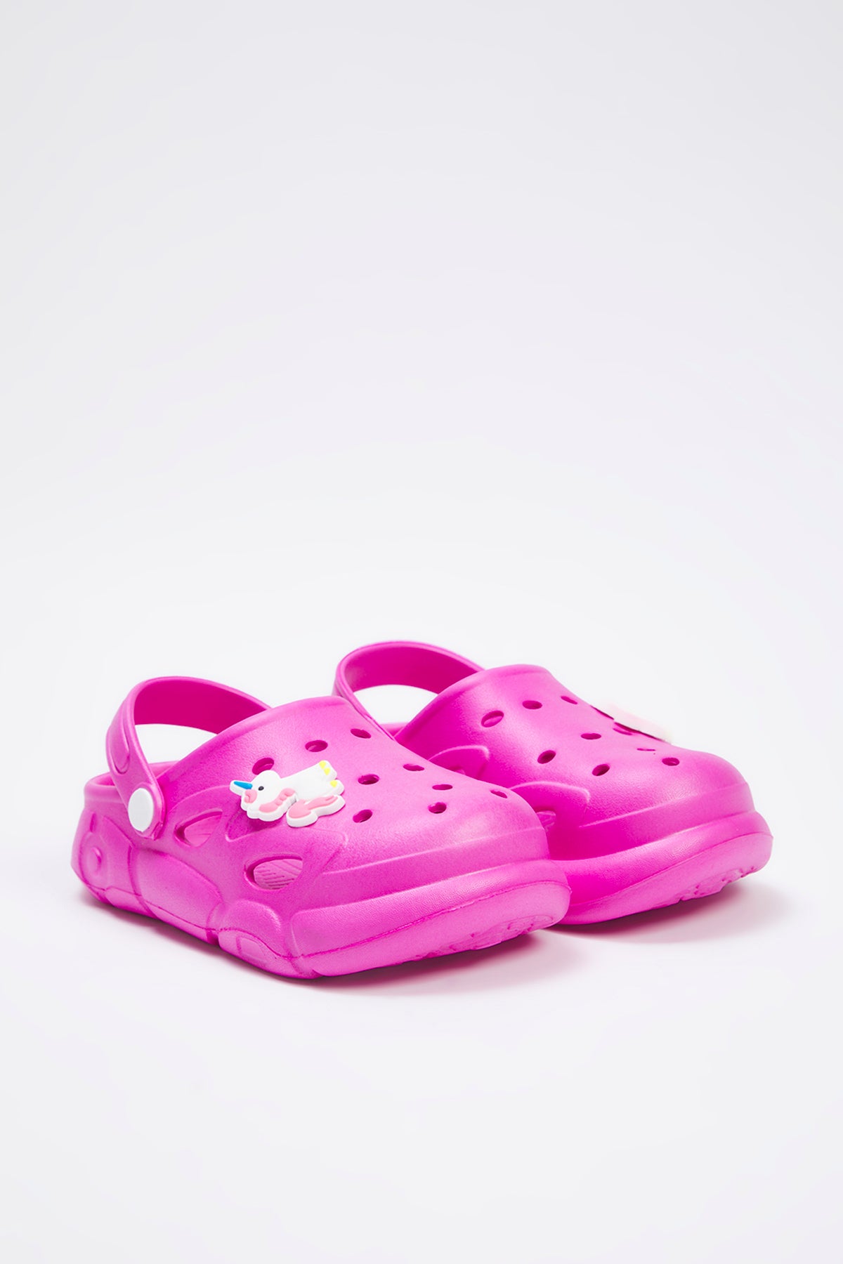 Girls' Fuchsia Unicorn Clog Sandals
