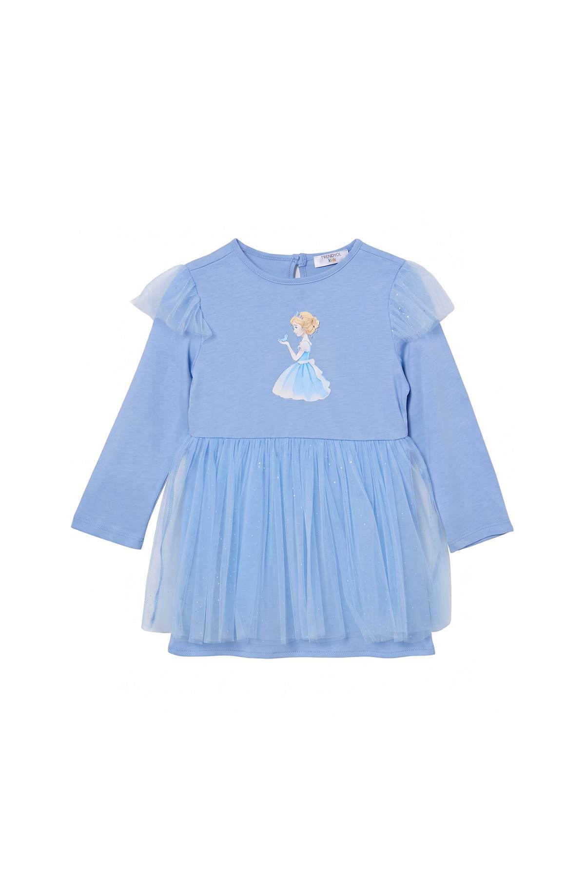 Girls' Light Blue Tutu Mini Dress