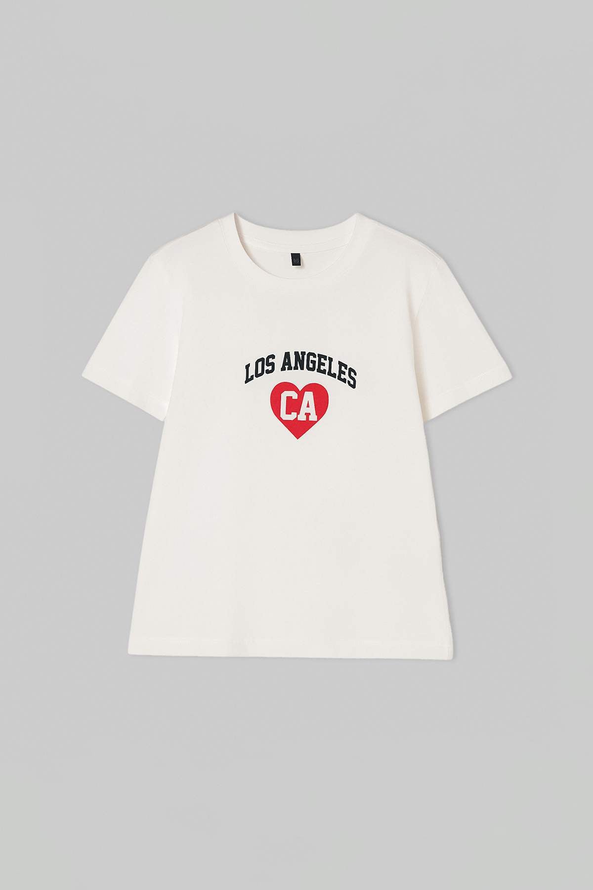 Girls' Ecru Plain T-Shirt