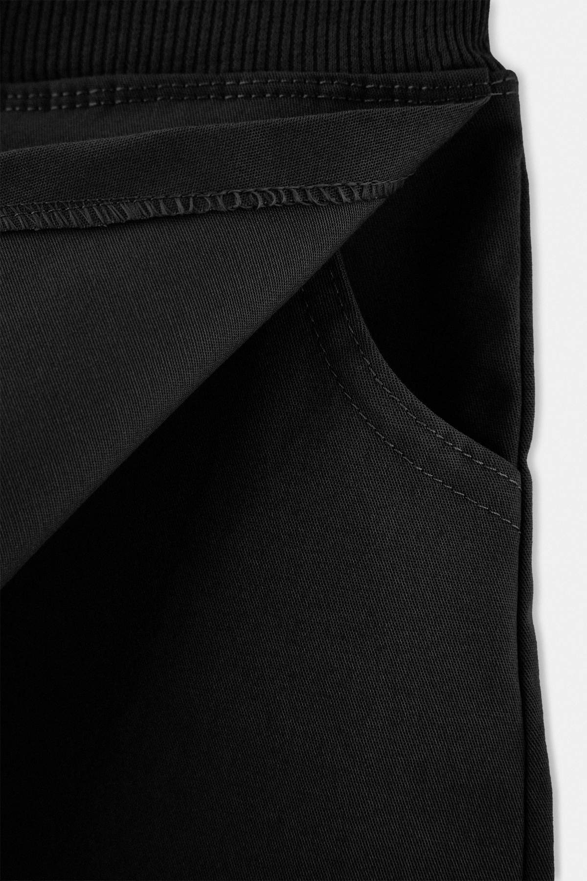 Girls' Cotton Gabardine School Skirt with Elastic Waist