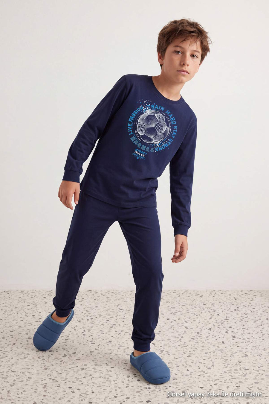 Boys' Dark Navy Pyjama Set