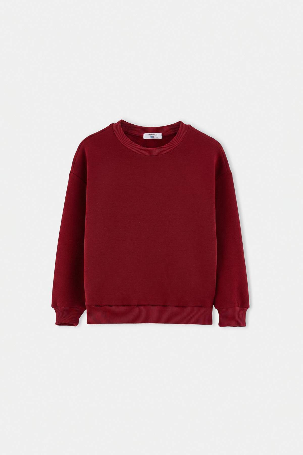 Kids' Basic Fleece-Lined Crew-Neck Sweatshirt