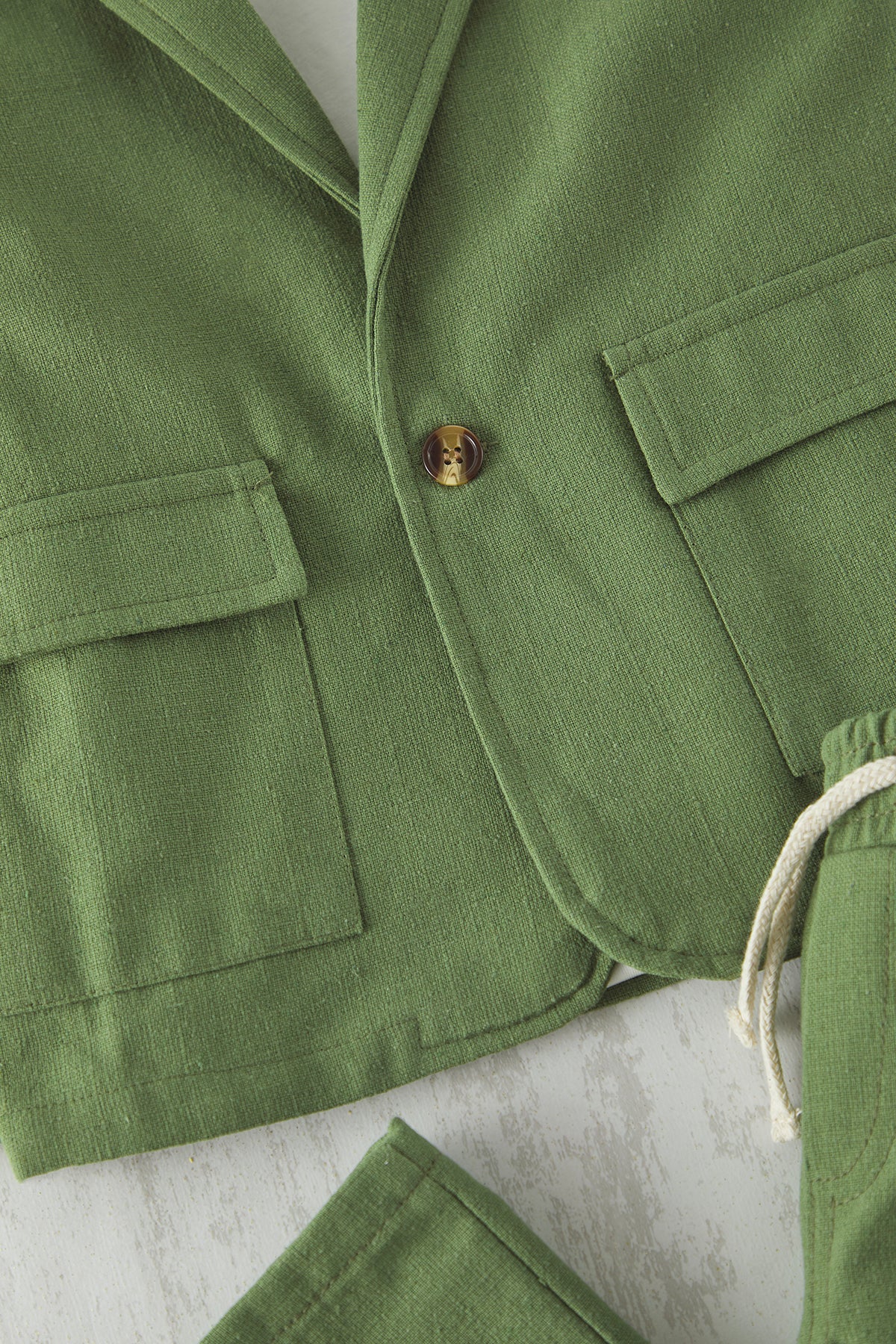 Boys' Khaki 3-Piece T-Shirt, Jacket & Trousers Set