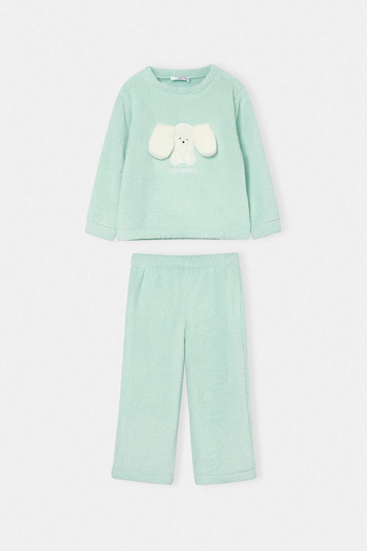 Girls' Mint Plush Bunny Pyjama Set