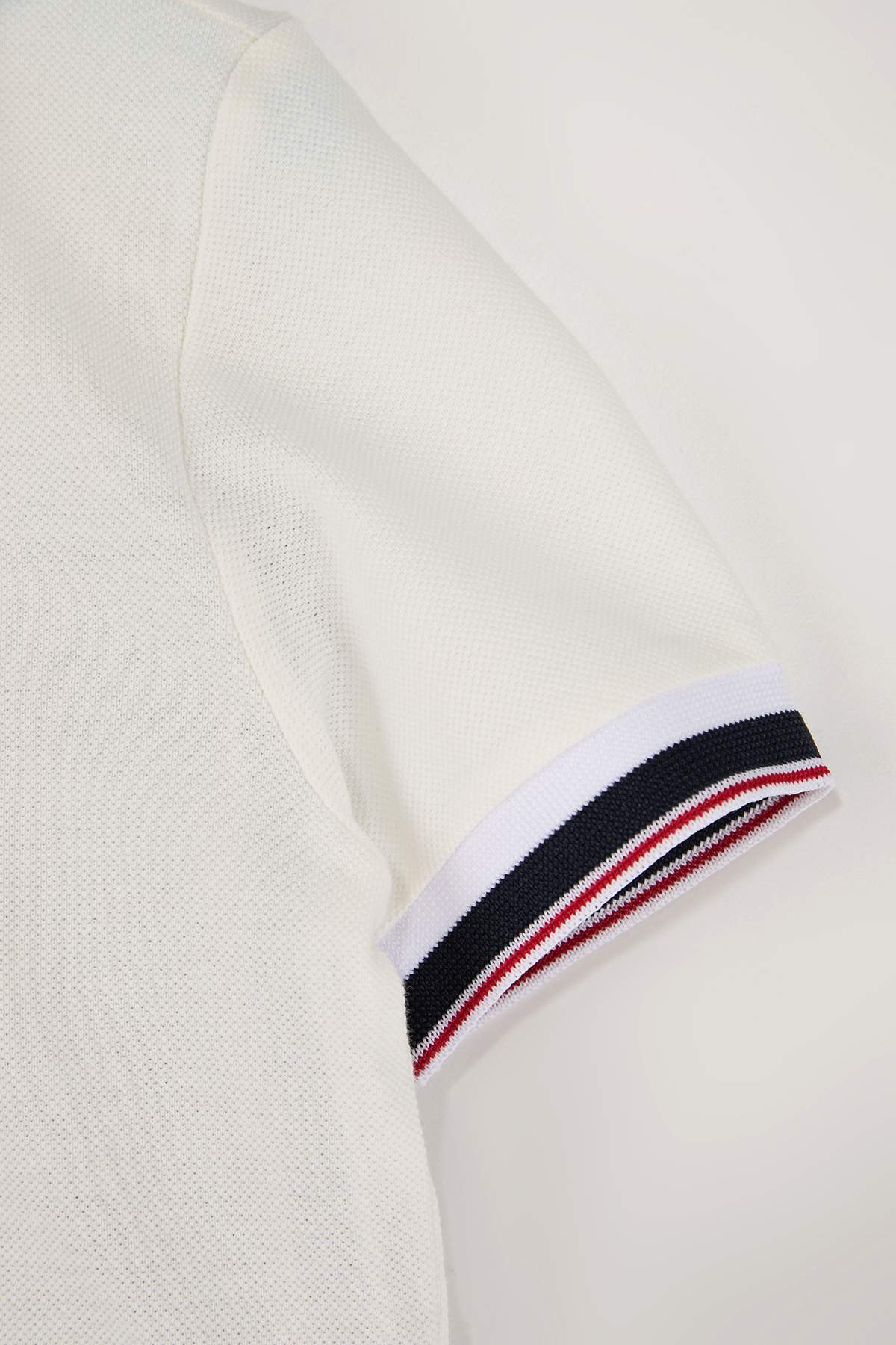 Boys' Ecru Polo & Striped Trousers Set