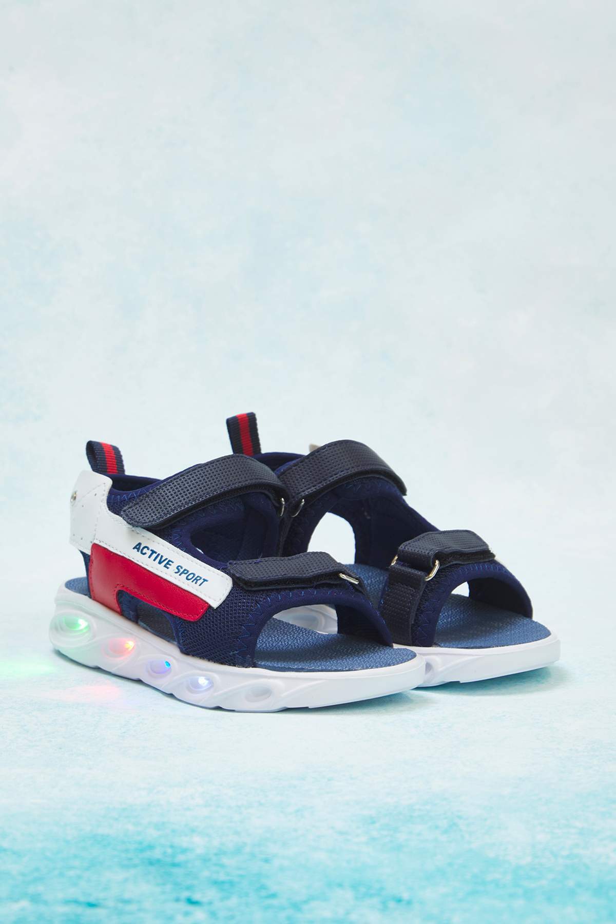 Boys' Navy Light-Up Sport Sandals