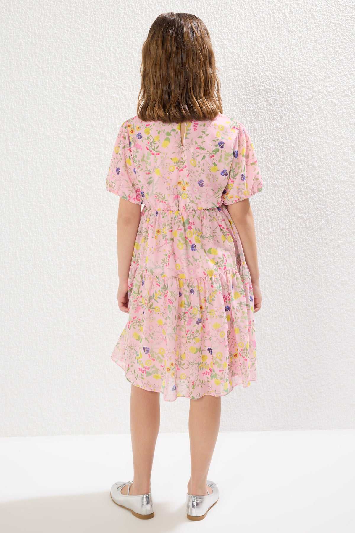 Girls' Pink Floral Mini Me Mother-Daughter Dress