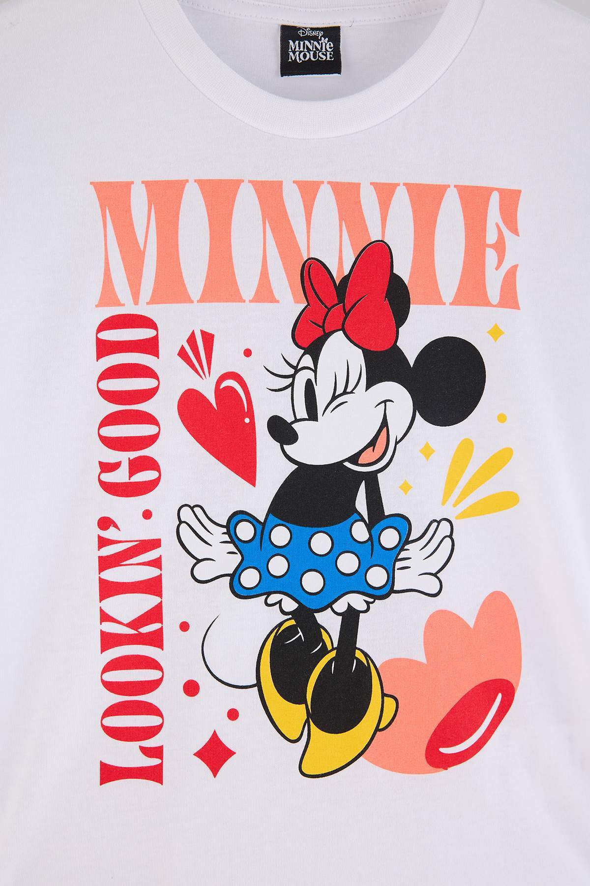 Girls' White Minnie Mouse T-Shirt